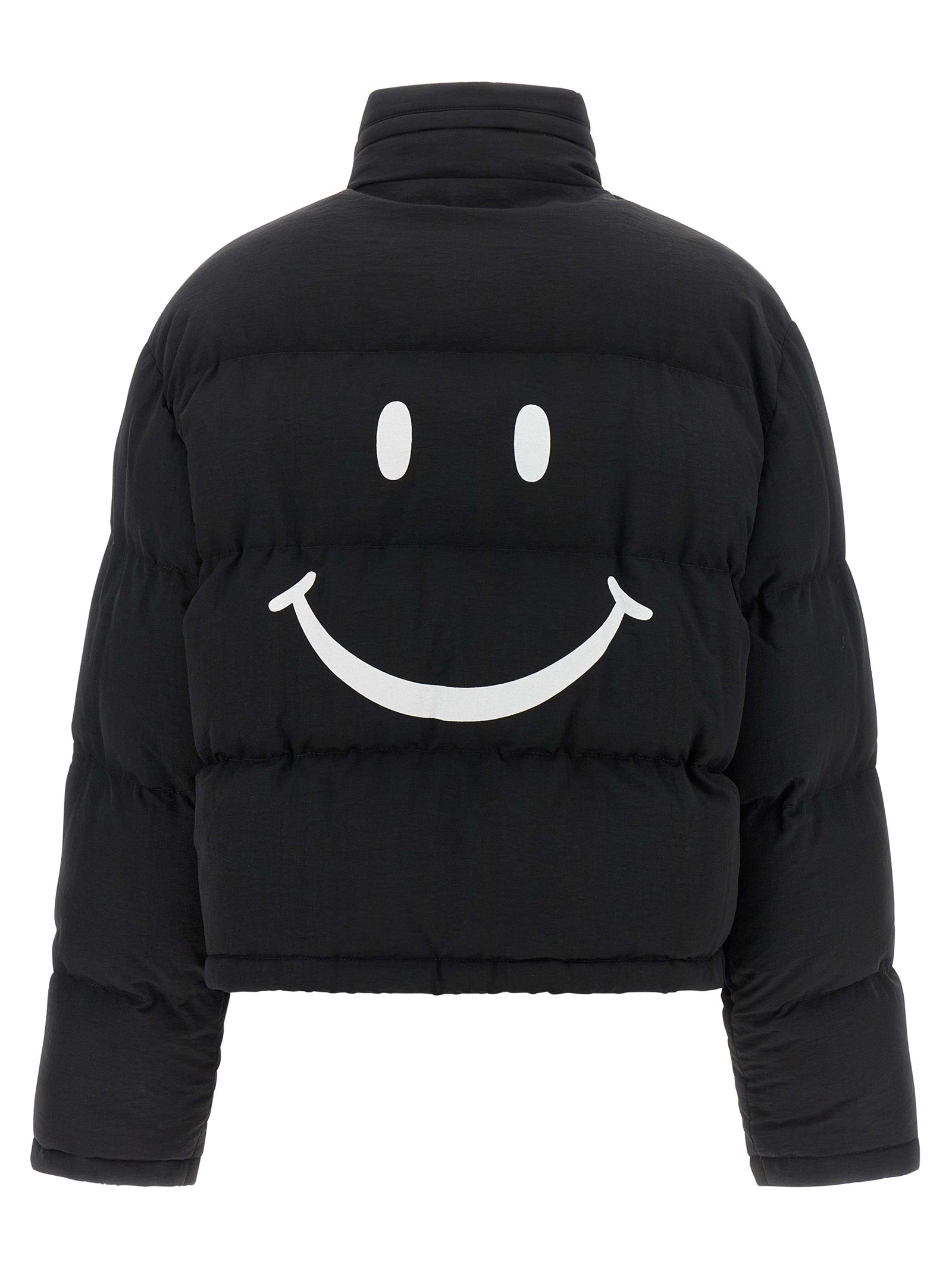 Moschino Schwarzer Bomber aus Polyamid