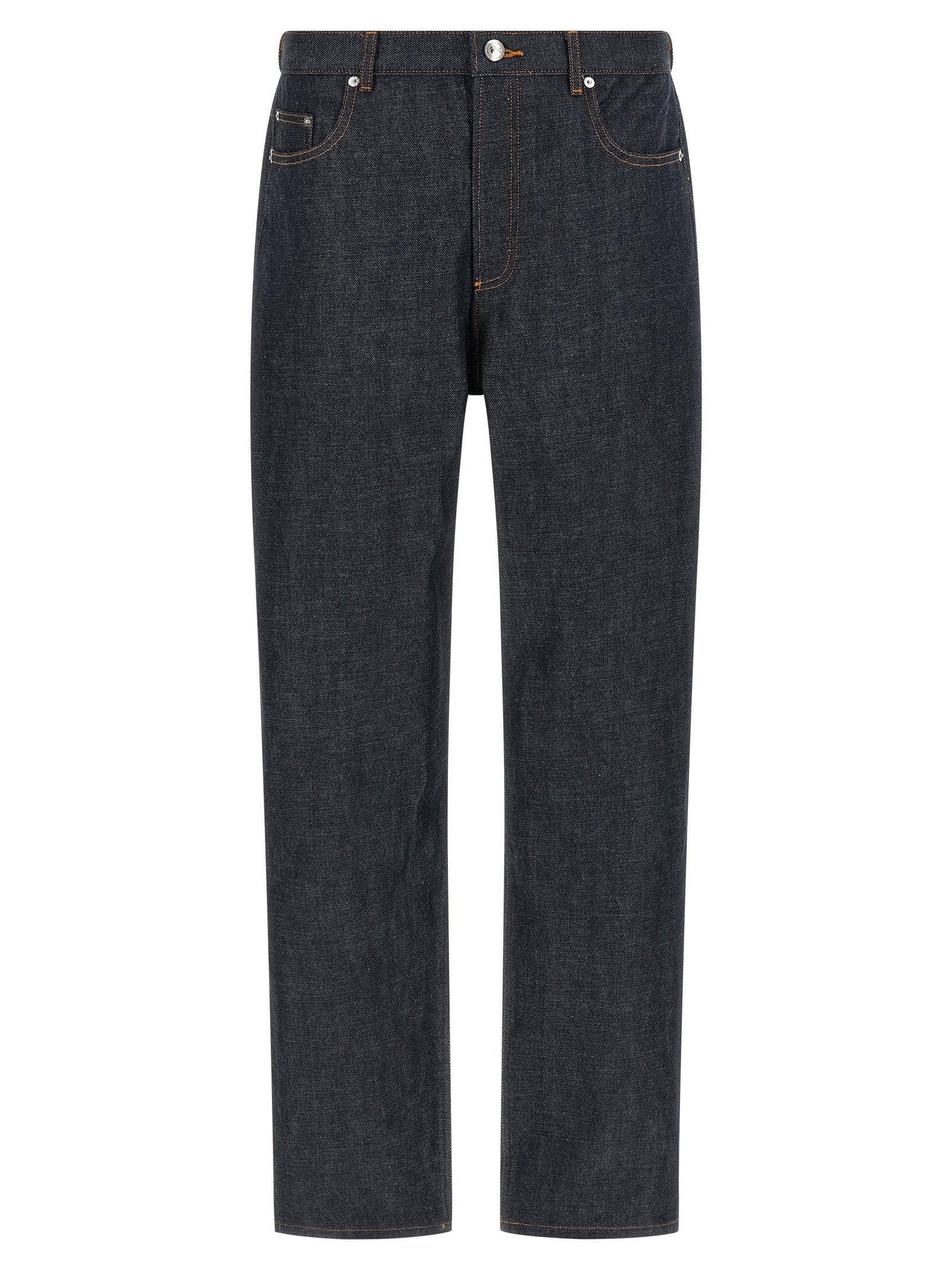 A.P.C. Blaue Baumwolljeans im Relaxed Fit