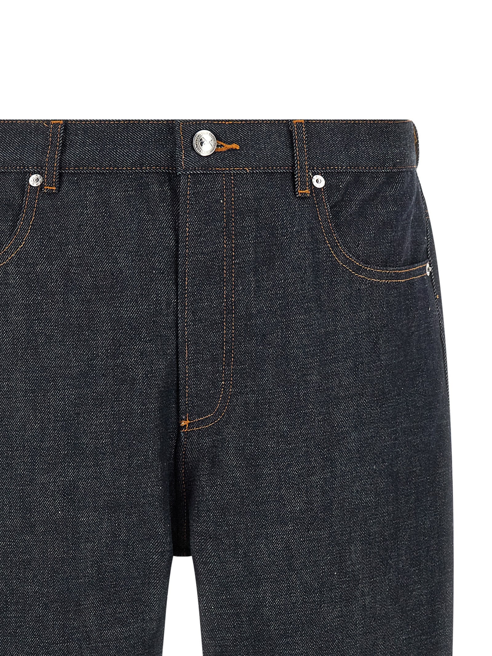 A.P.C. Blaue Baumwolljeans im Relaxed Fit