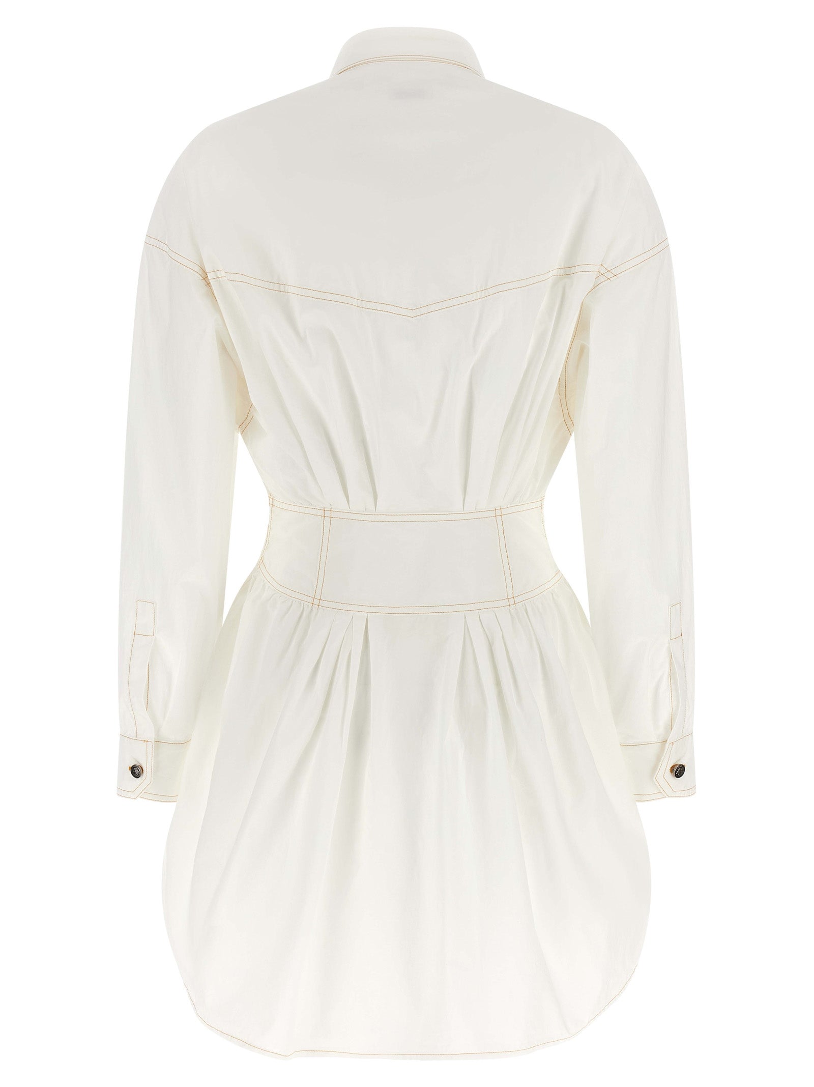 Versace Weißes Baumwoll-Kurzkleid