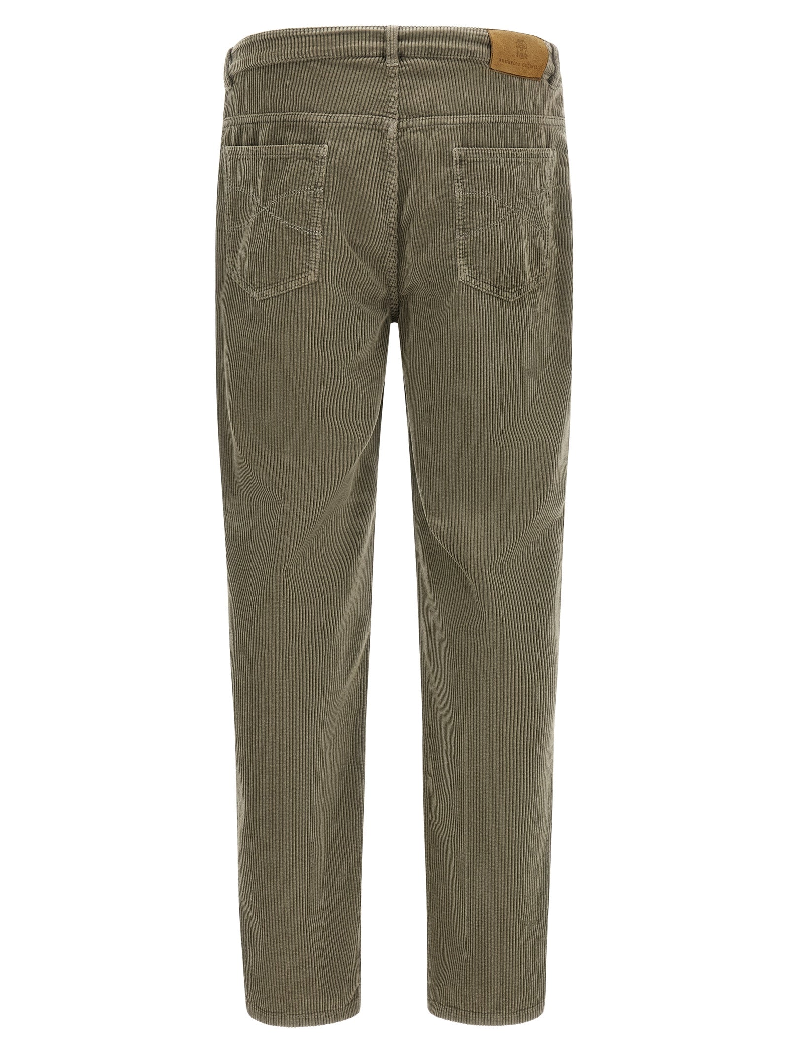Brunello Cucinelli Zweifarbige Baumwoll-Freizeithose