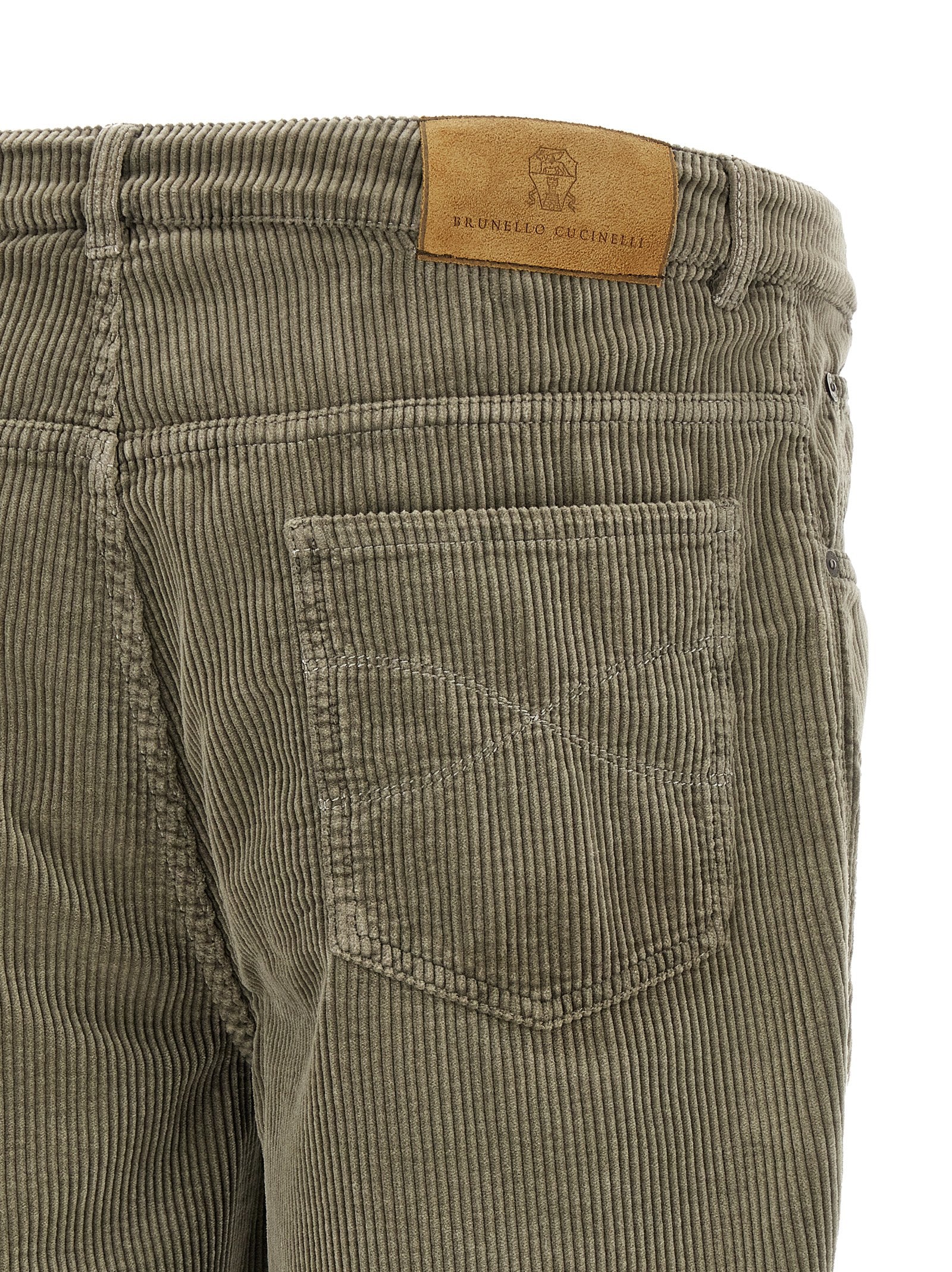 Brunello Cucinelli Zweifarbige Baumwoll-Freizeithose