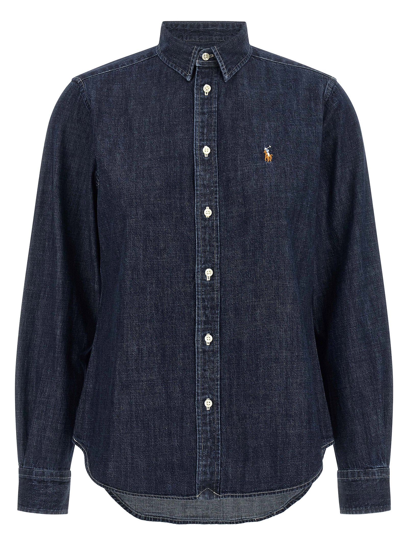 Polo Ralph Lauren Blaue Baumwollbluse