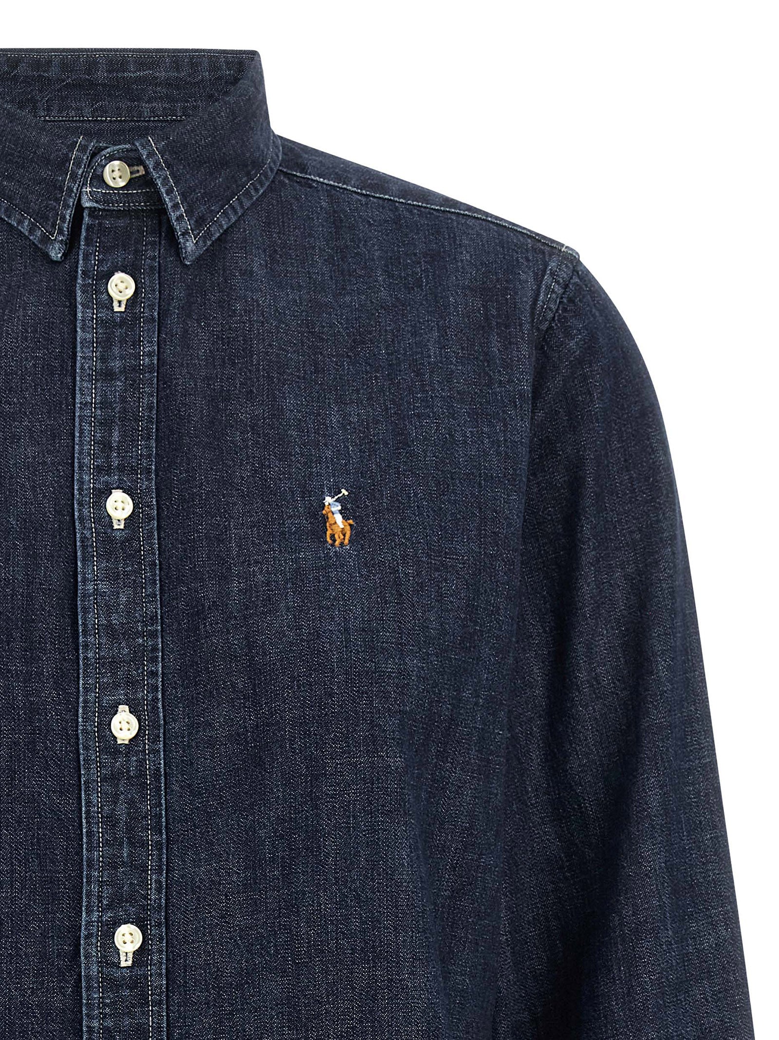 Polo Ralph Lauren Blaue Baumwollbluse