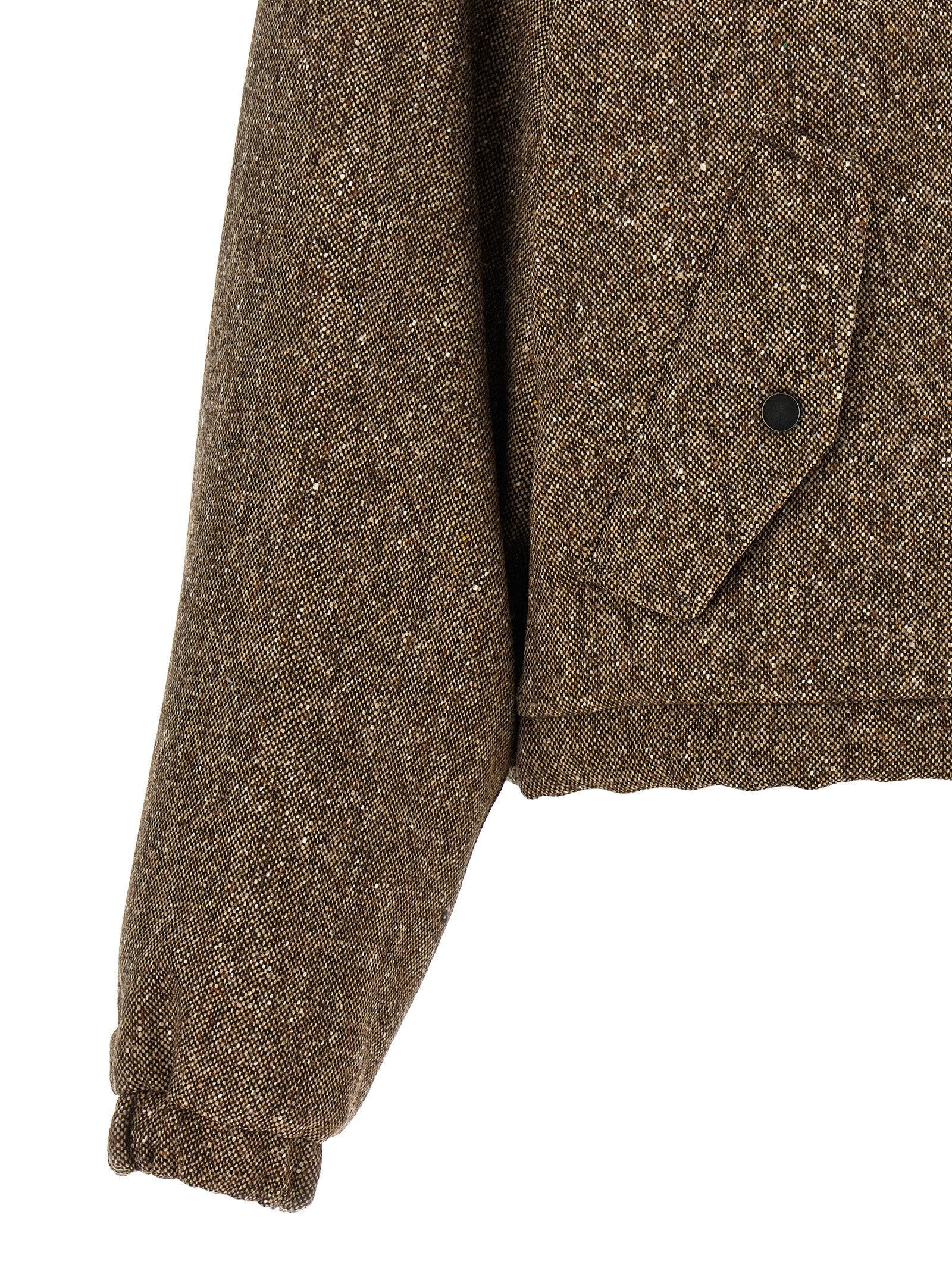 Brunello Cucinelli Brauner Mantel aus reiner Schurwolle