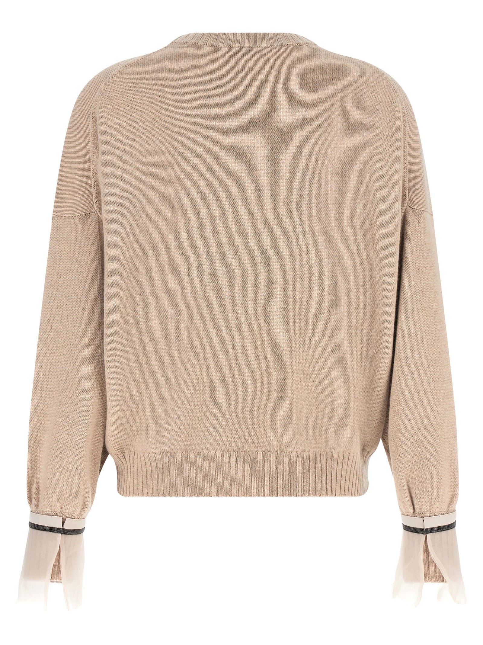Brunello Cucinelli Beige Cashmere Cardigan