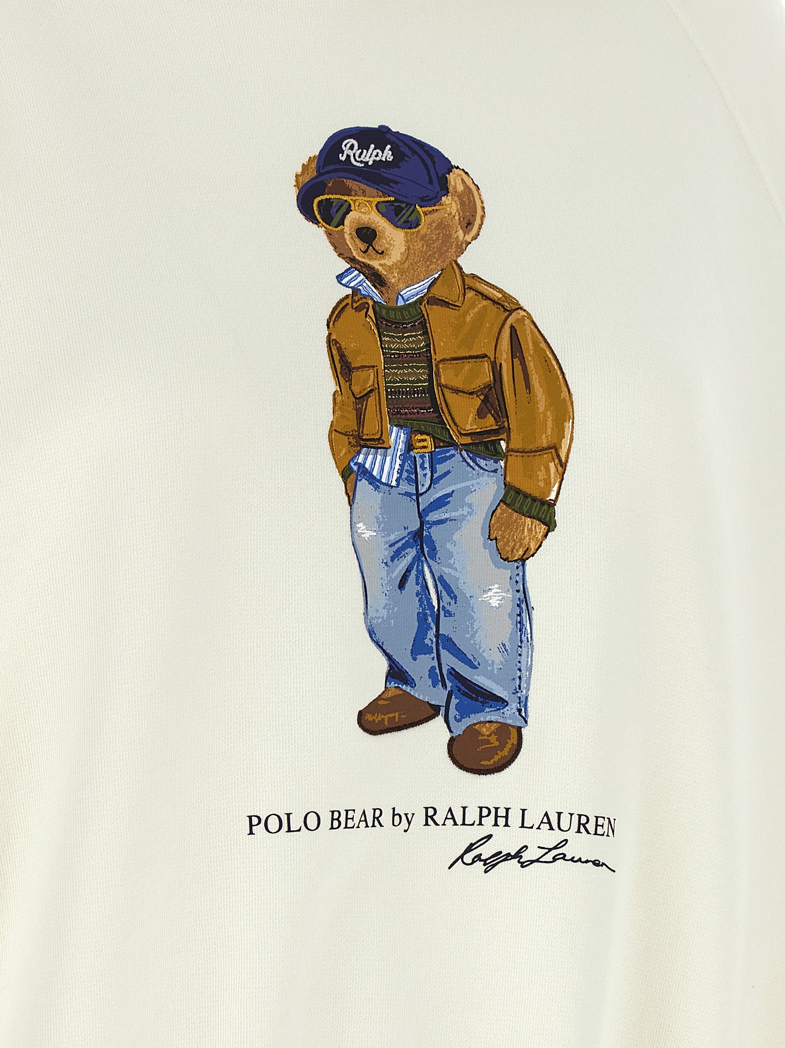 Polo Ralph Lauren Weißes Baumwoll-Sweatshirt