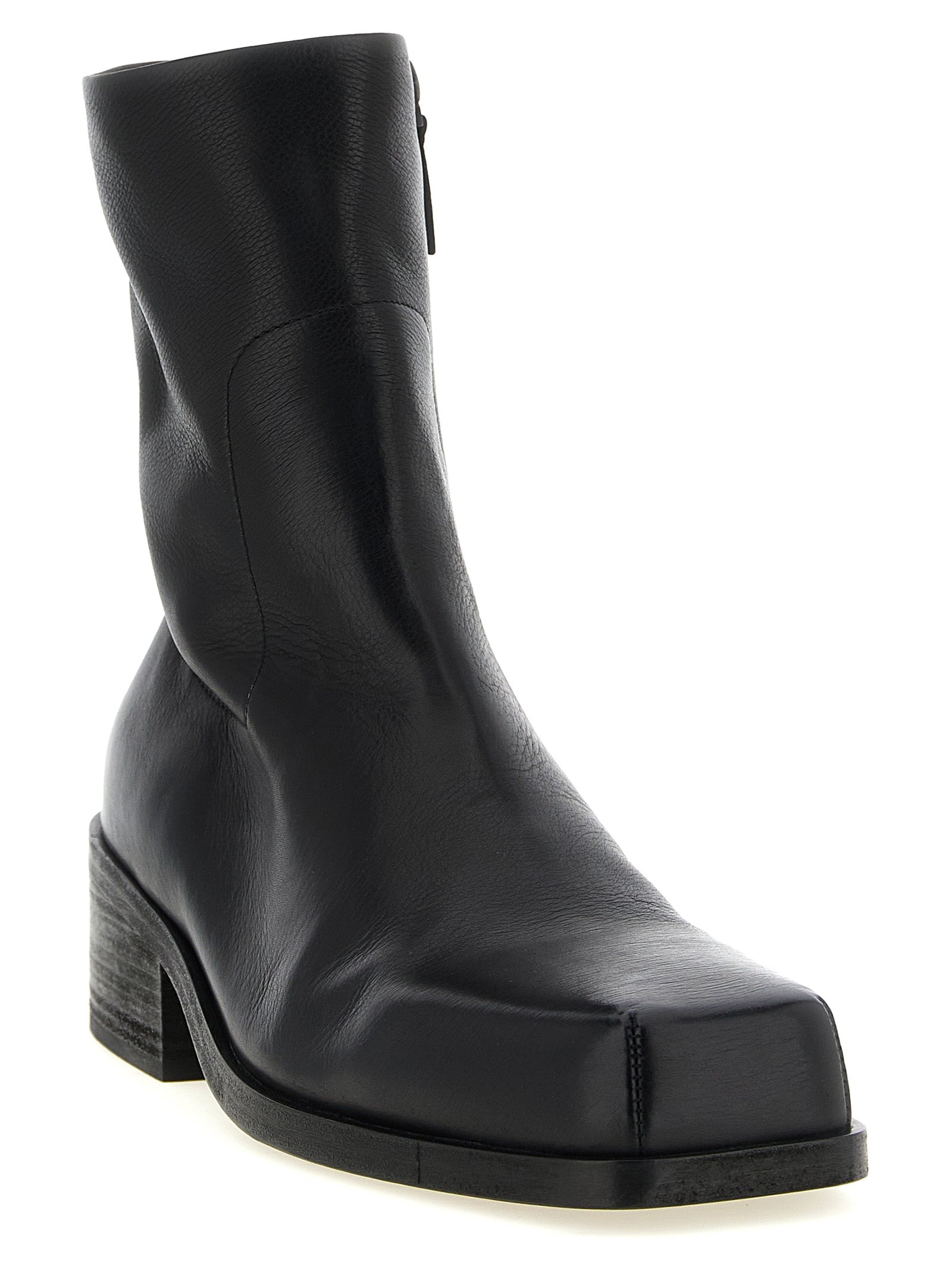 Marsell Schwarze Stiefeletten aus Kalbsleder