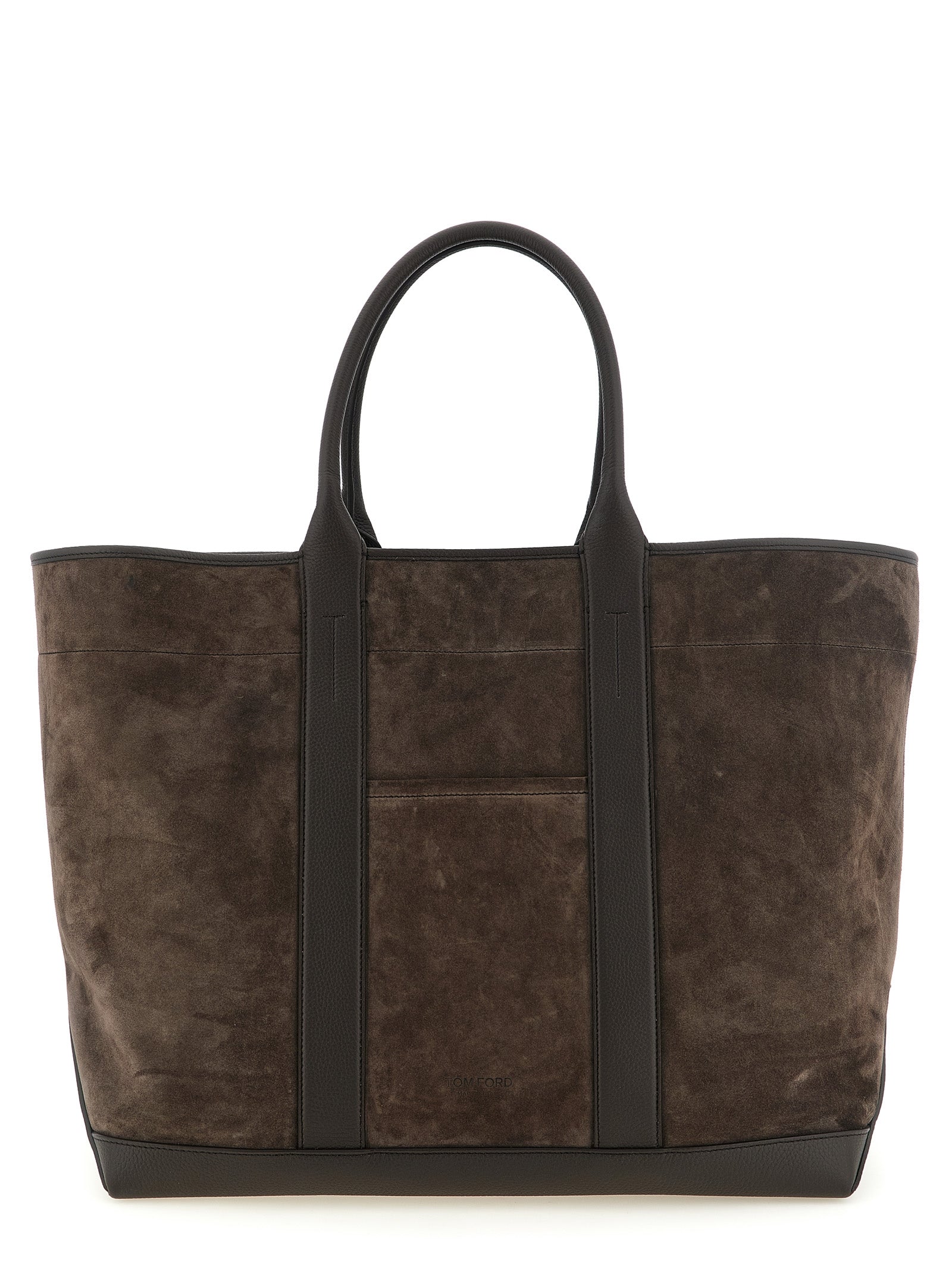 Tom Ford Braune Kalbsleder-Tote Bag