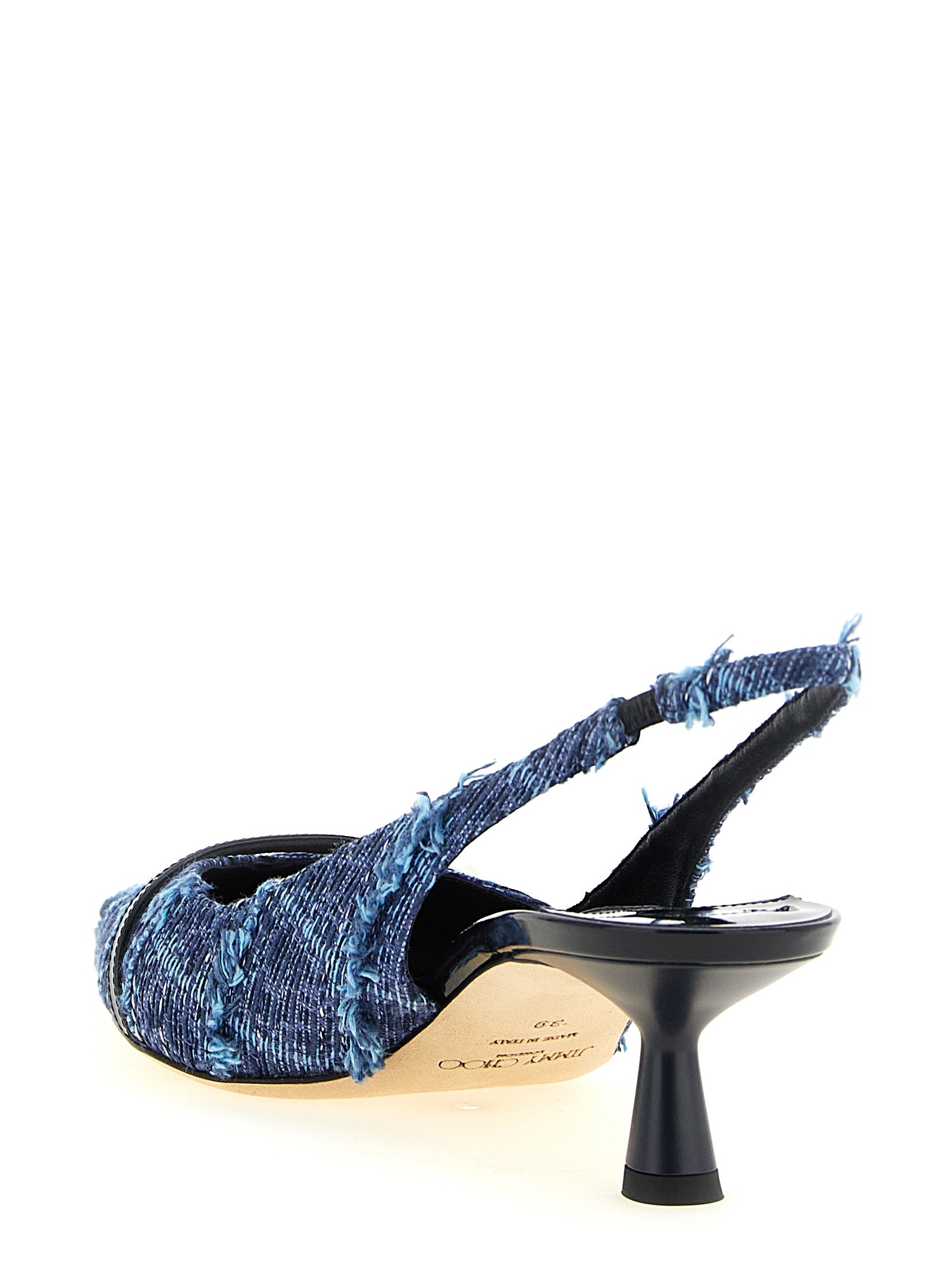 Jimmy Choo Mehrfarbige Tencel Pumps mit mittlerem Absatz