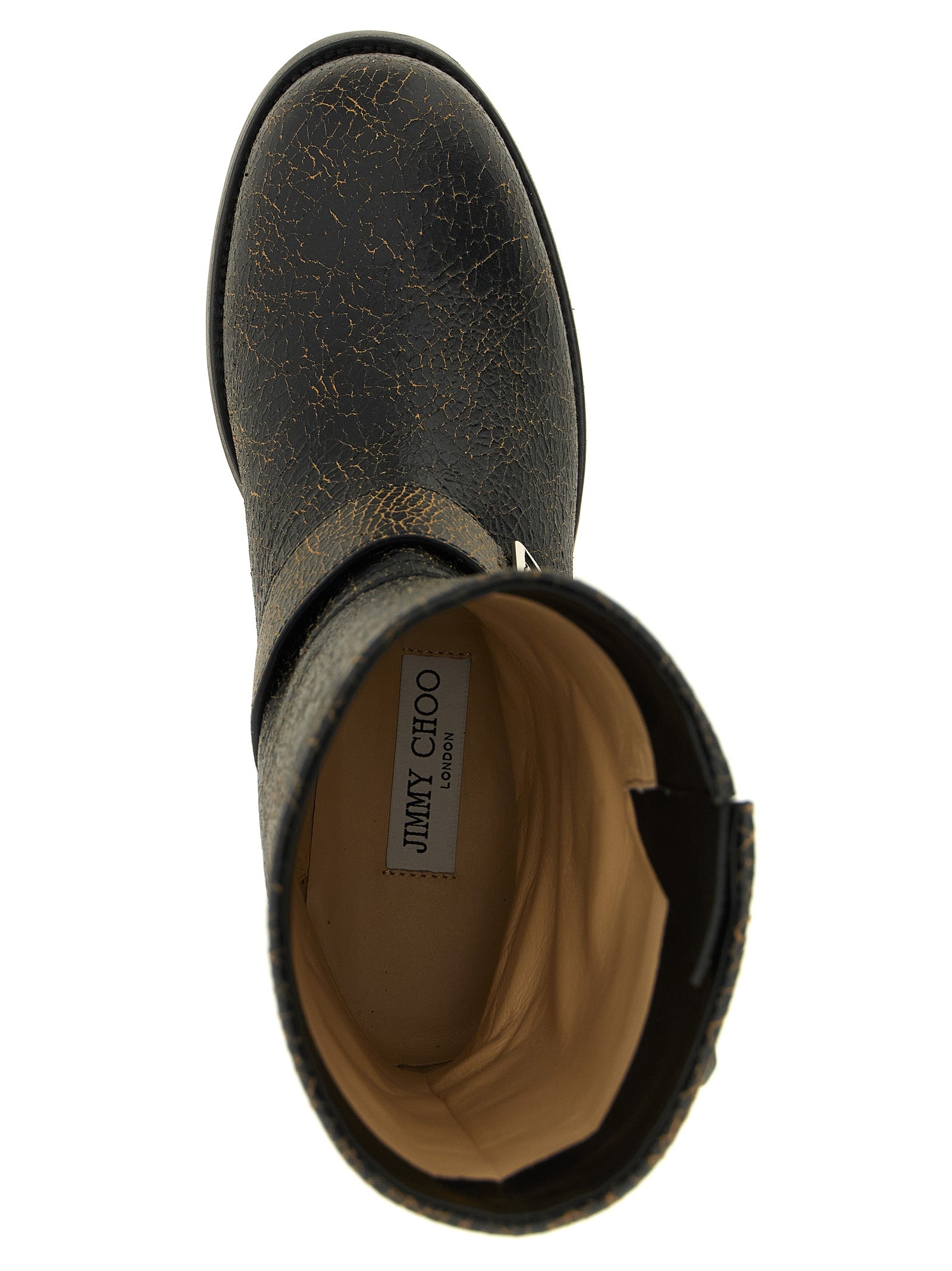 Jimmy Choo Schwarze Leder-Stiefeletten