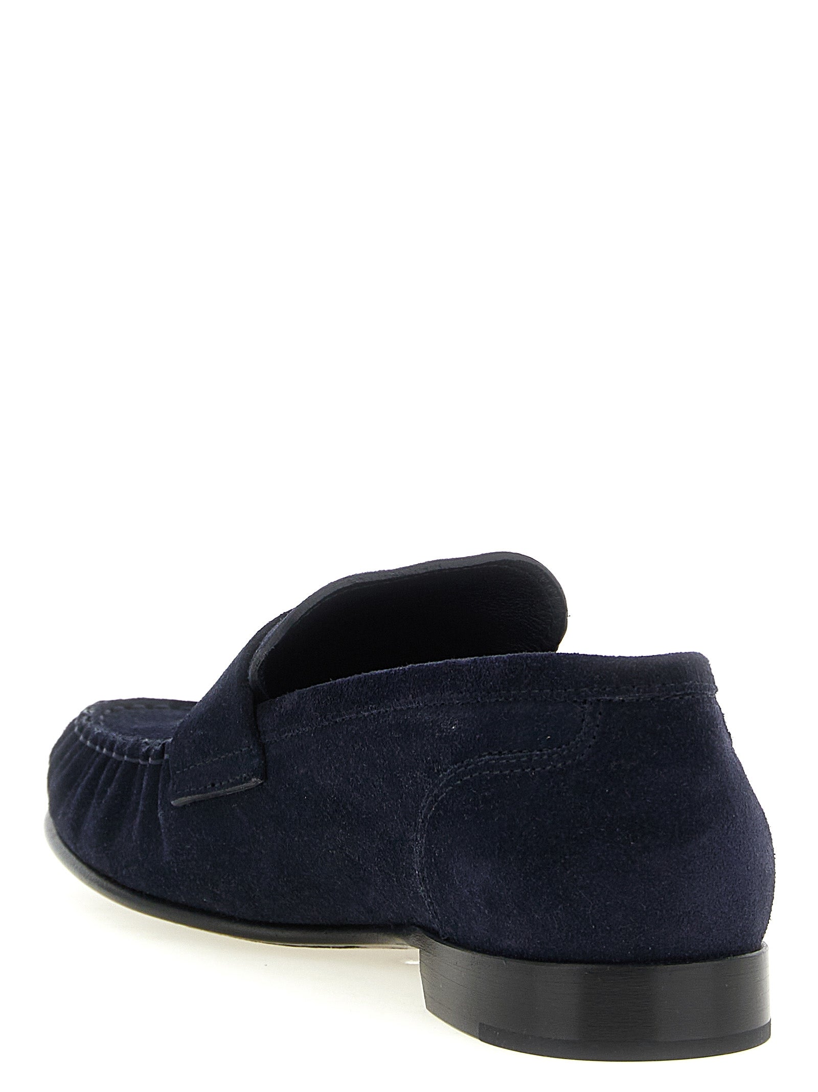Jimmy Choo Blaue Loafer aus Leder zum Hineinschlüpfen