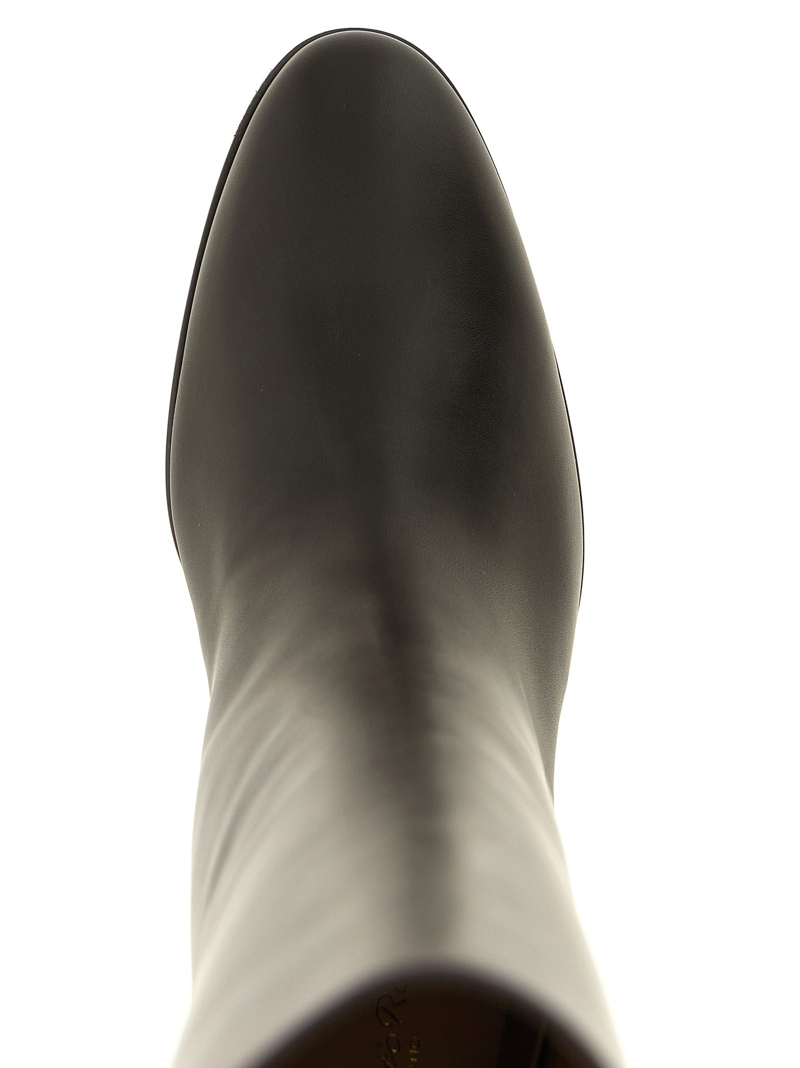 Gianvito Rossi Braun Kalbsleder Overknee-Stiefel