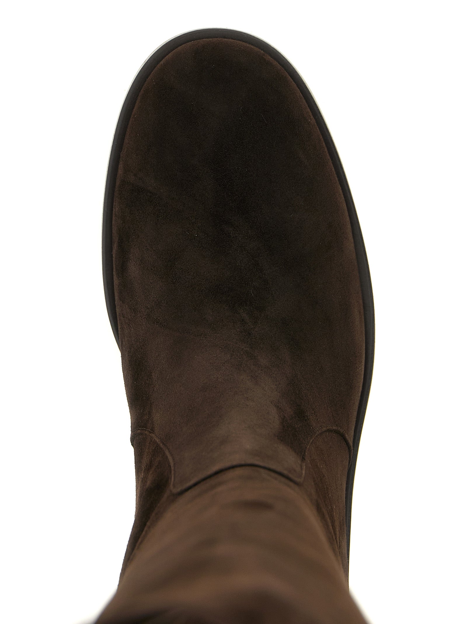 Gianvito Rossi Braune Wildleder-Overknees