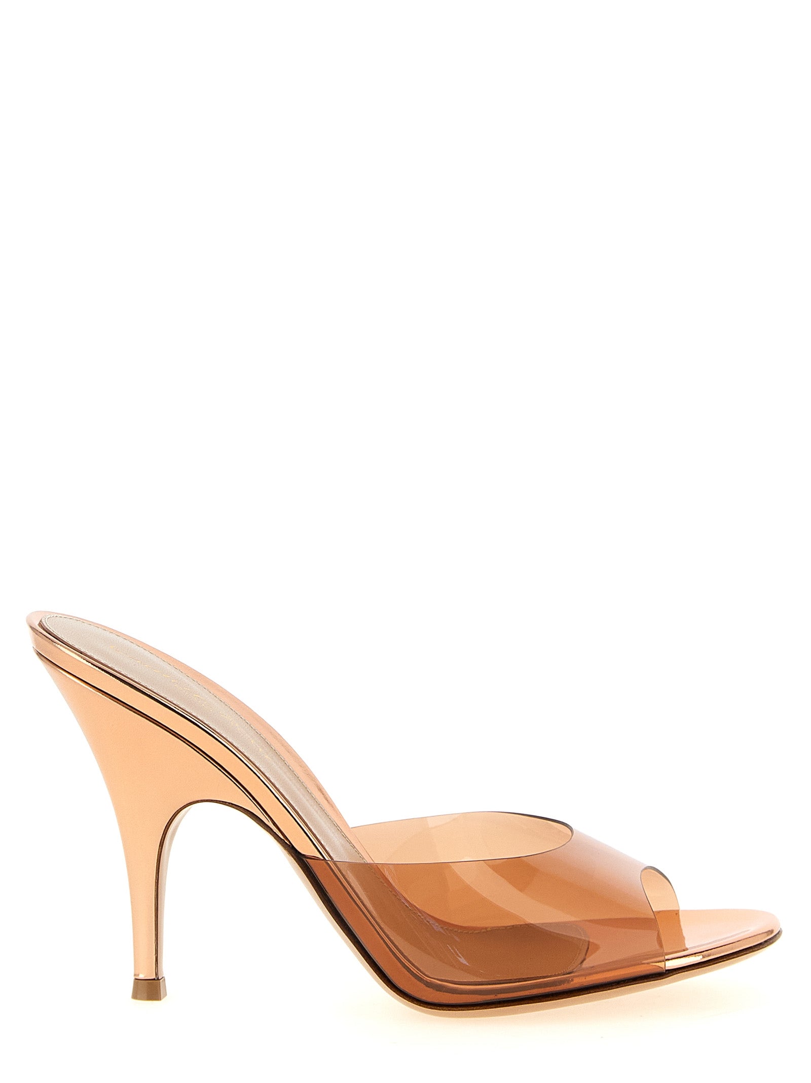 Gianvito Rossi Orange Polyethylen Stiletto-Sandalen
