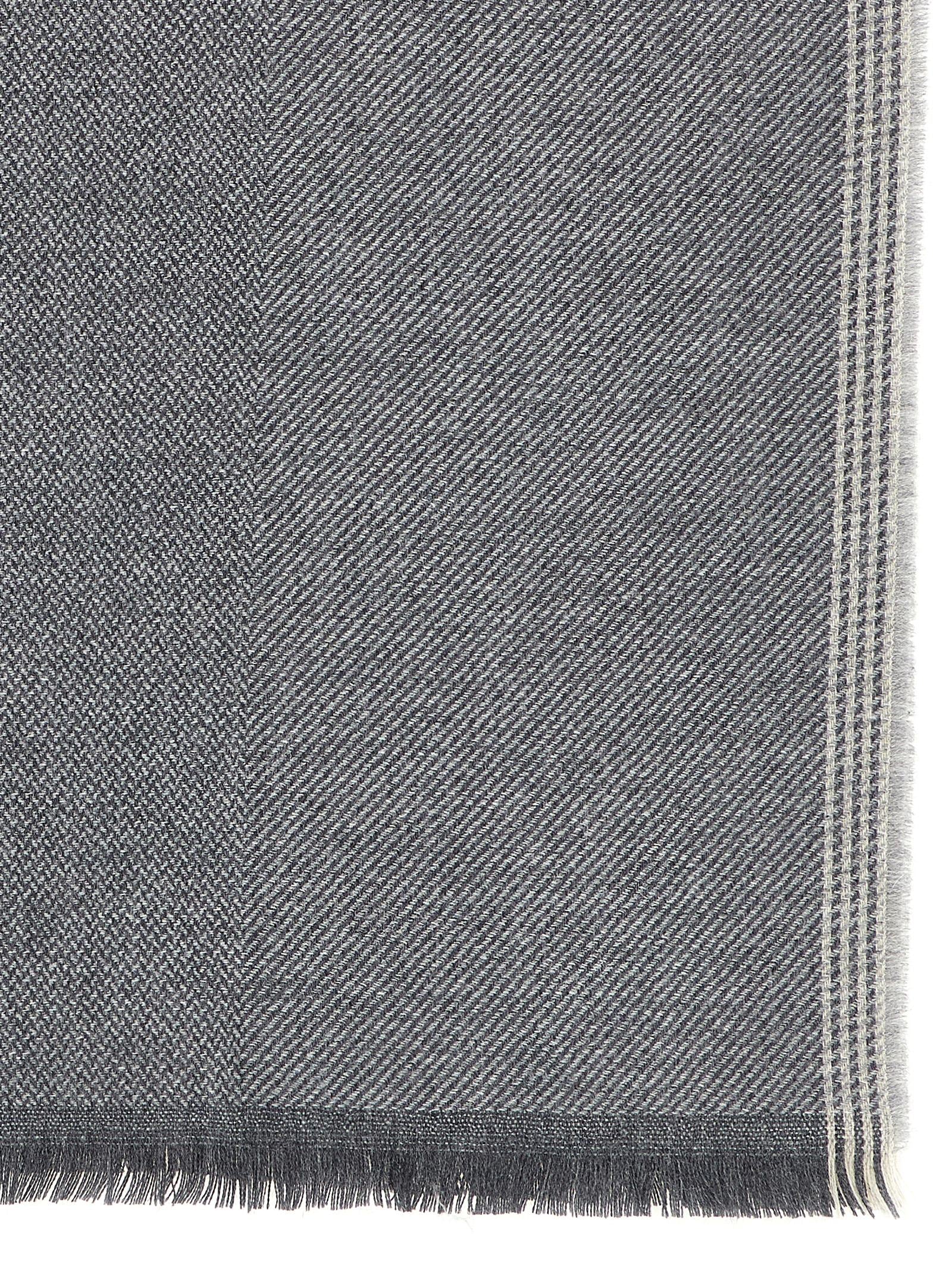 Brunello Cucinelli Grauer Wollschal