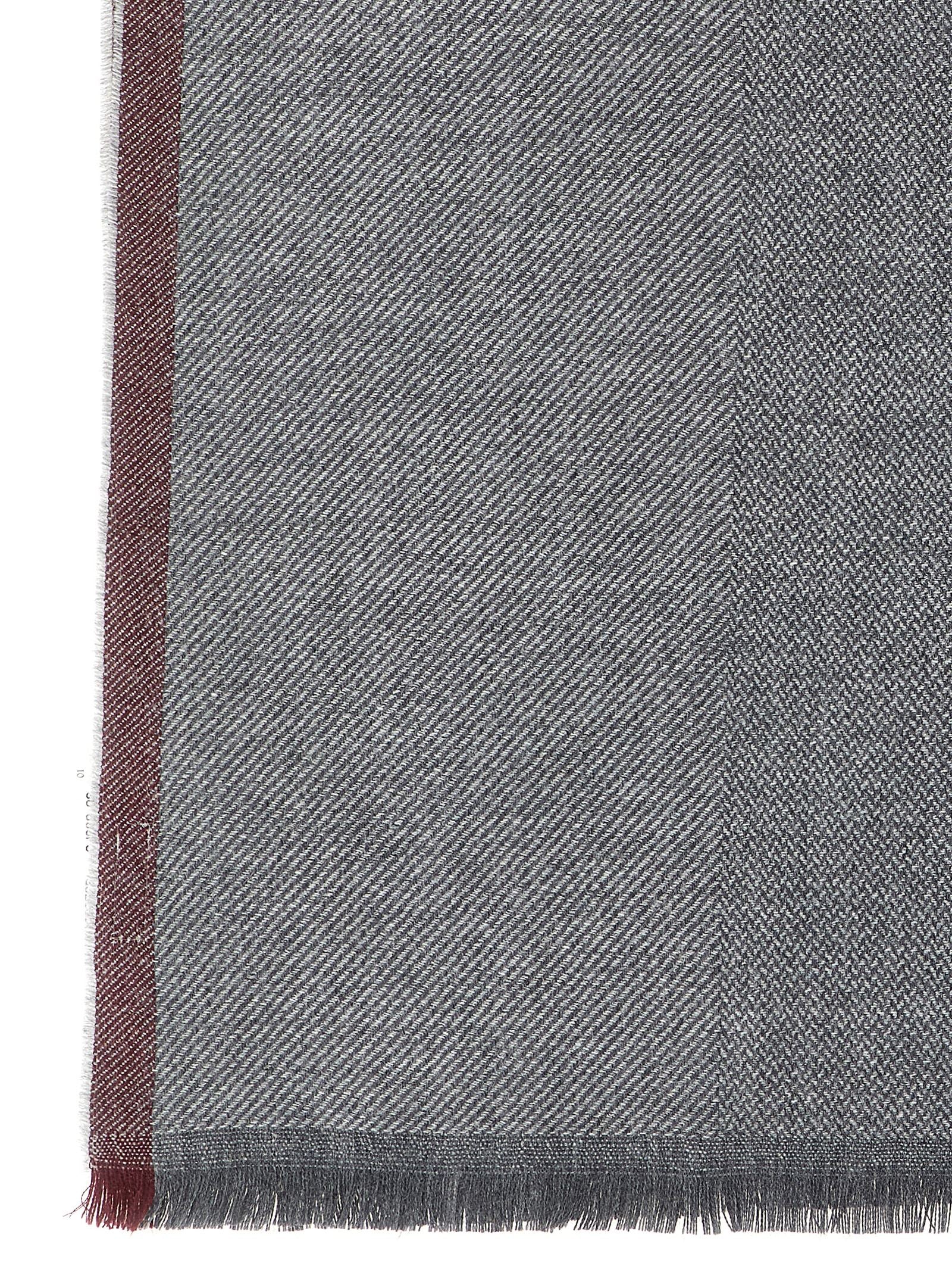 Brunello Cucinelli Grauer Wollschal