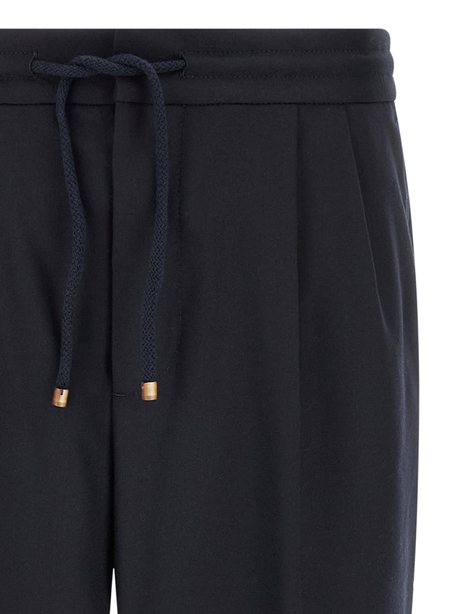 Brunello Cucinelli Blaue Hose aus reiner Schurwolle