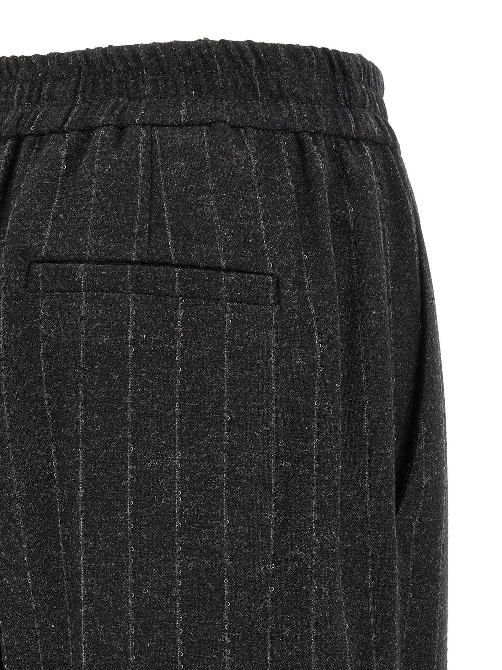 Brunello Cucinelli Graue Hose aus reiner Schurwolle