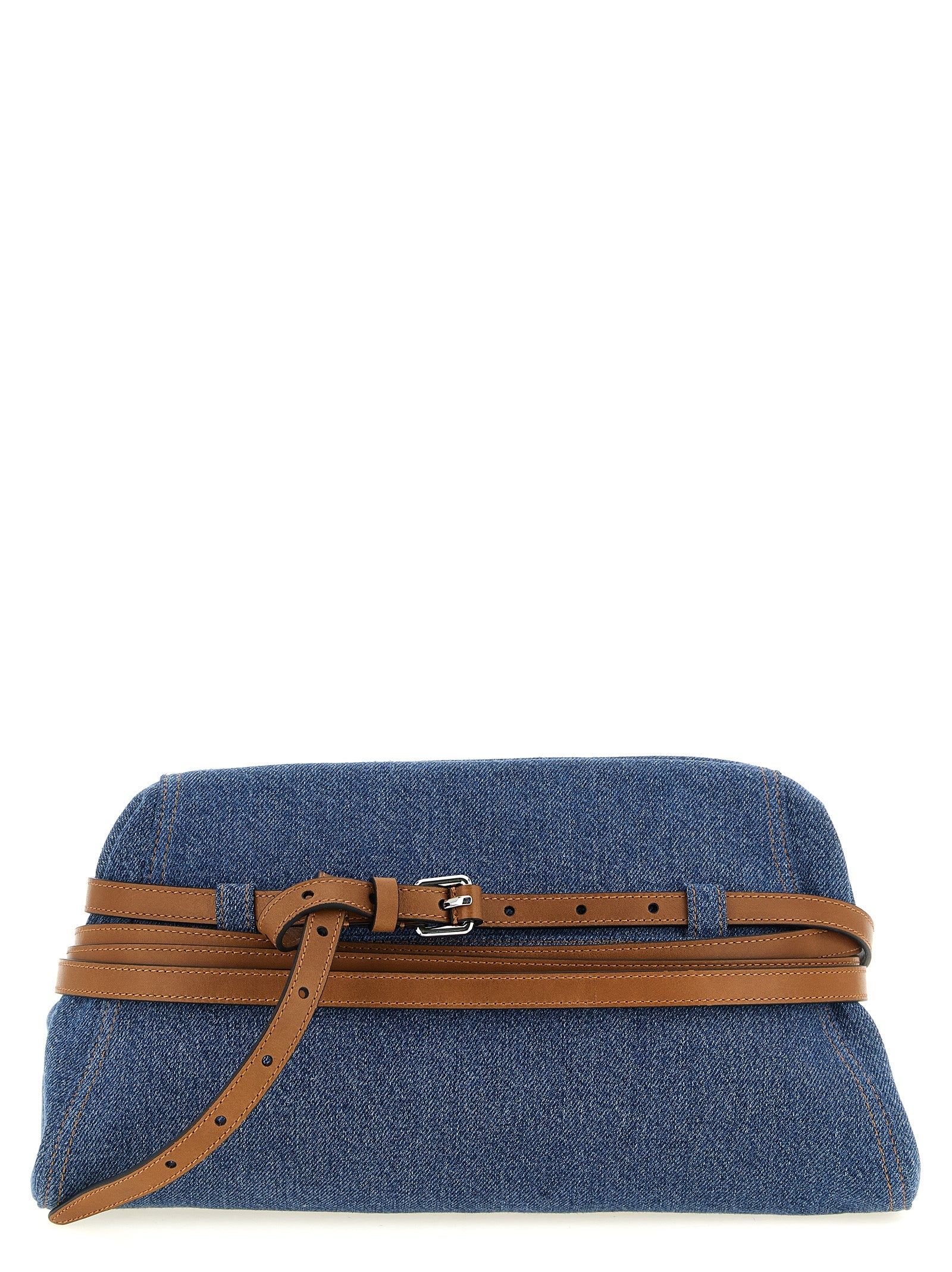 Moschino Blaue Baumwoll-Clutch
