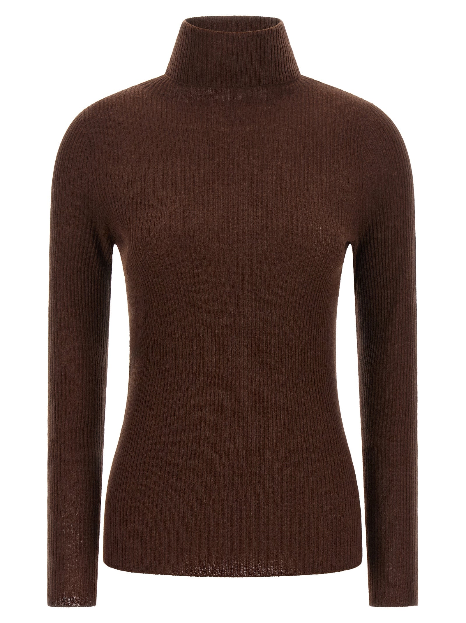 Fabiana Filippi Brauner Cardigan aus reiner Schurwolle
