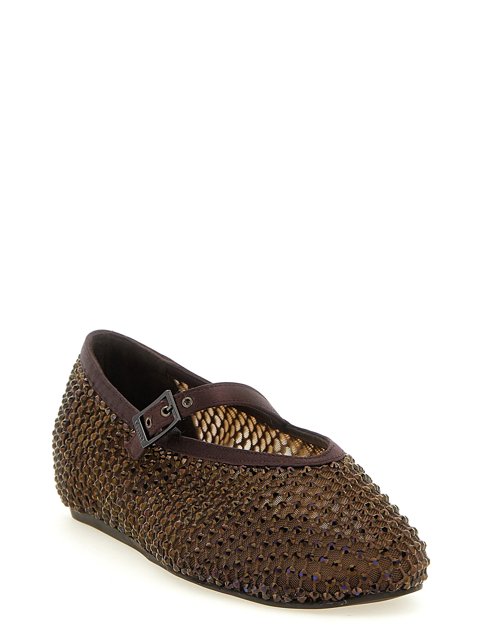LE SILLA Braune Ballerinas aus Polyamid