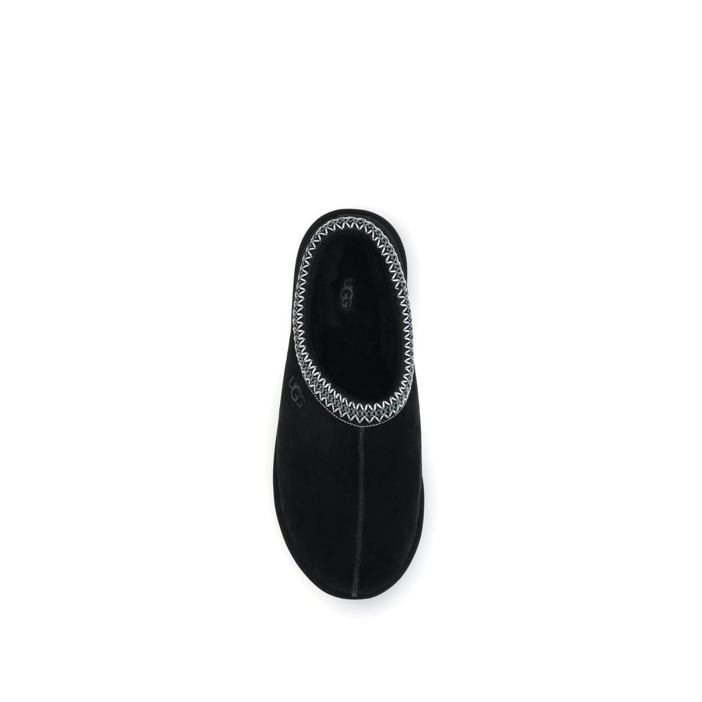 UGG Schwarzer Leder-Mokassin