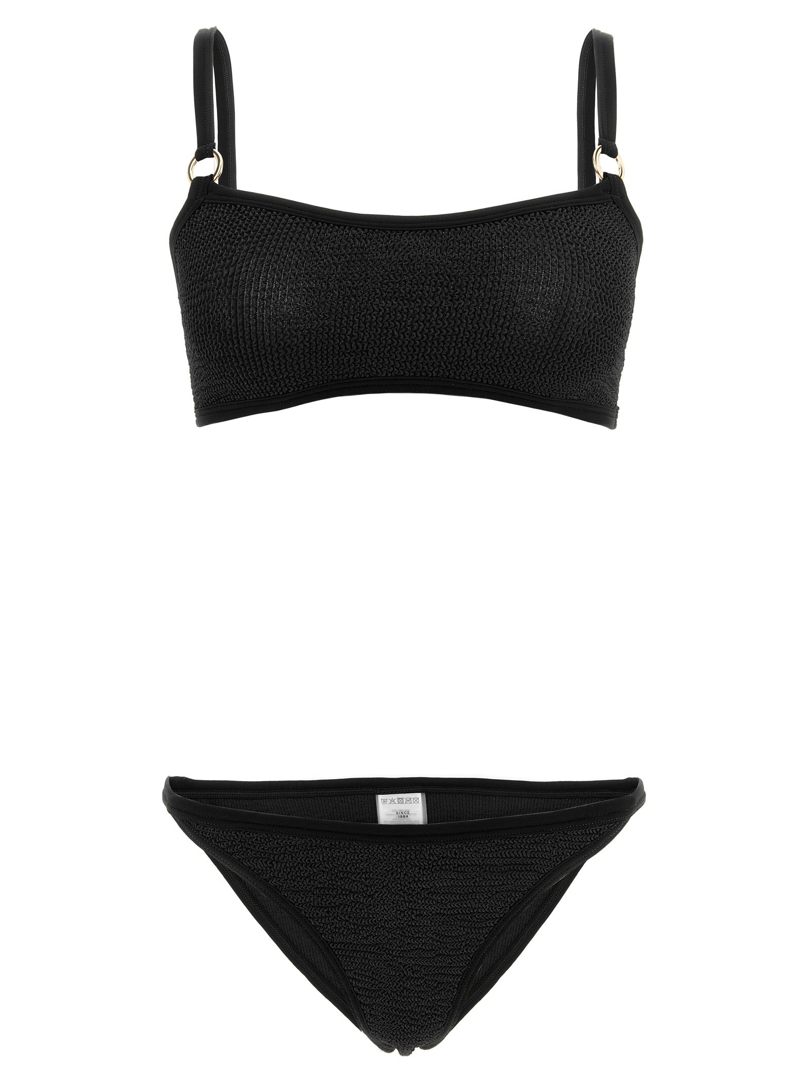 Hunza G Schwarzer Bikini aus Polyamid