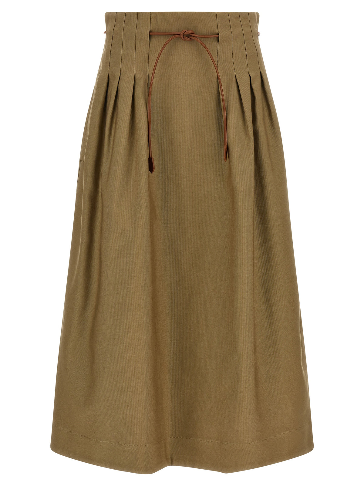 Max Mara Zweifarbiger Baumwoll-Midirock