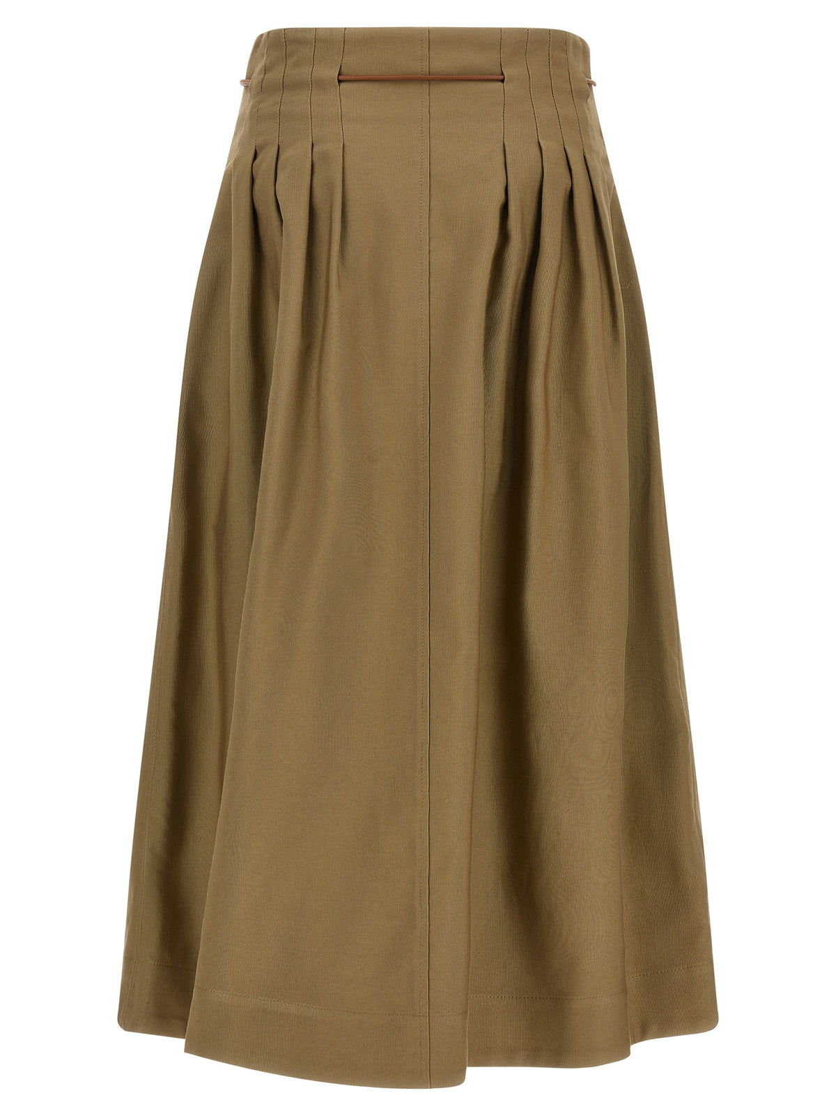 Max Mara Zweifarbiger Baumwoll-Midirock