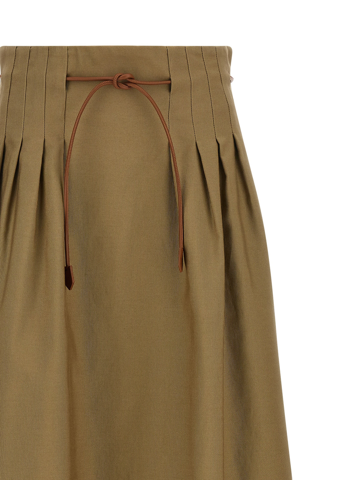 Max Mara Zweifarbiger Baumwoll-Midirock