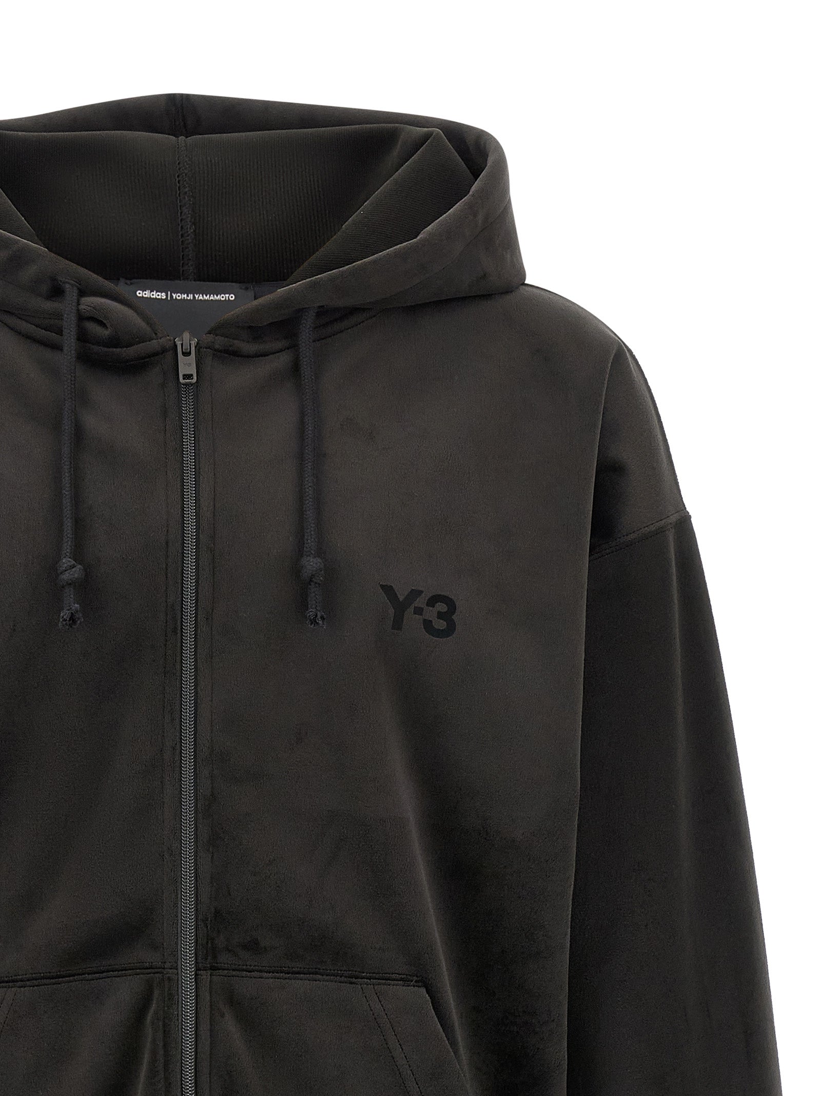 Y-3 Schwarzer Pullover aus recyceltem Polyester