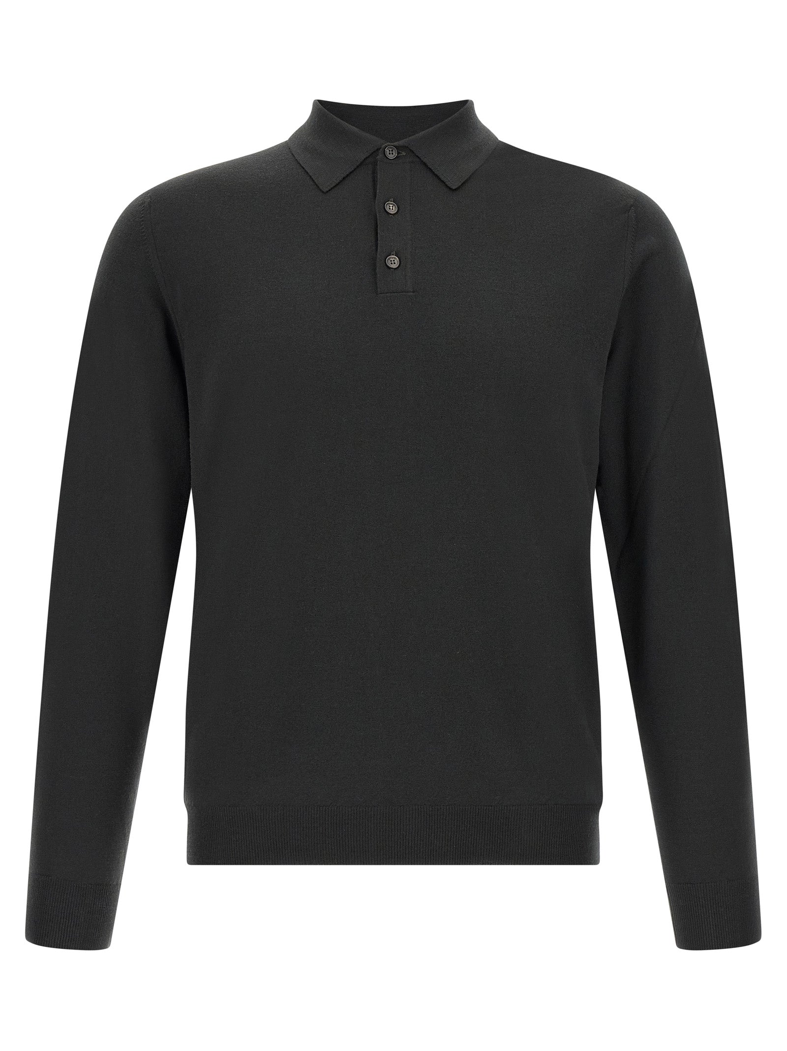 ZANONE Zweifarbige Poloshirt aus reiner Schurwolle