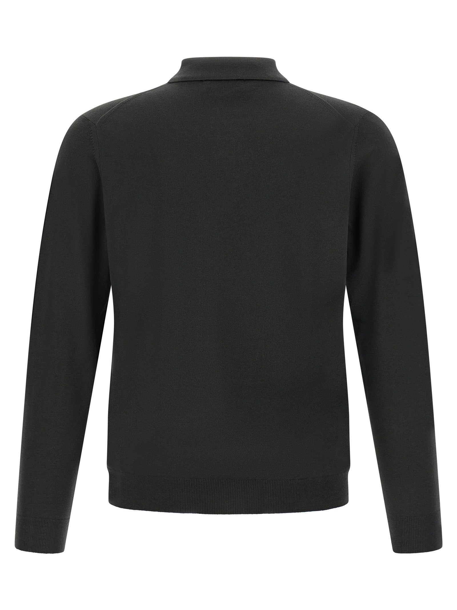 ZANONE Zweifarbige Poloshirt aus reiner Schurwolle