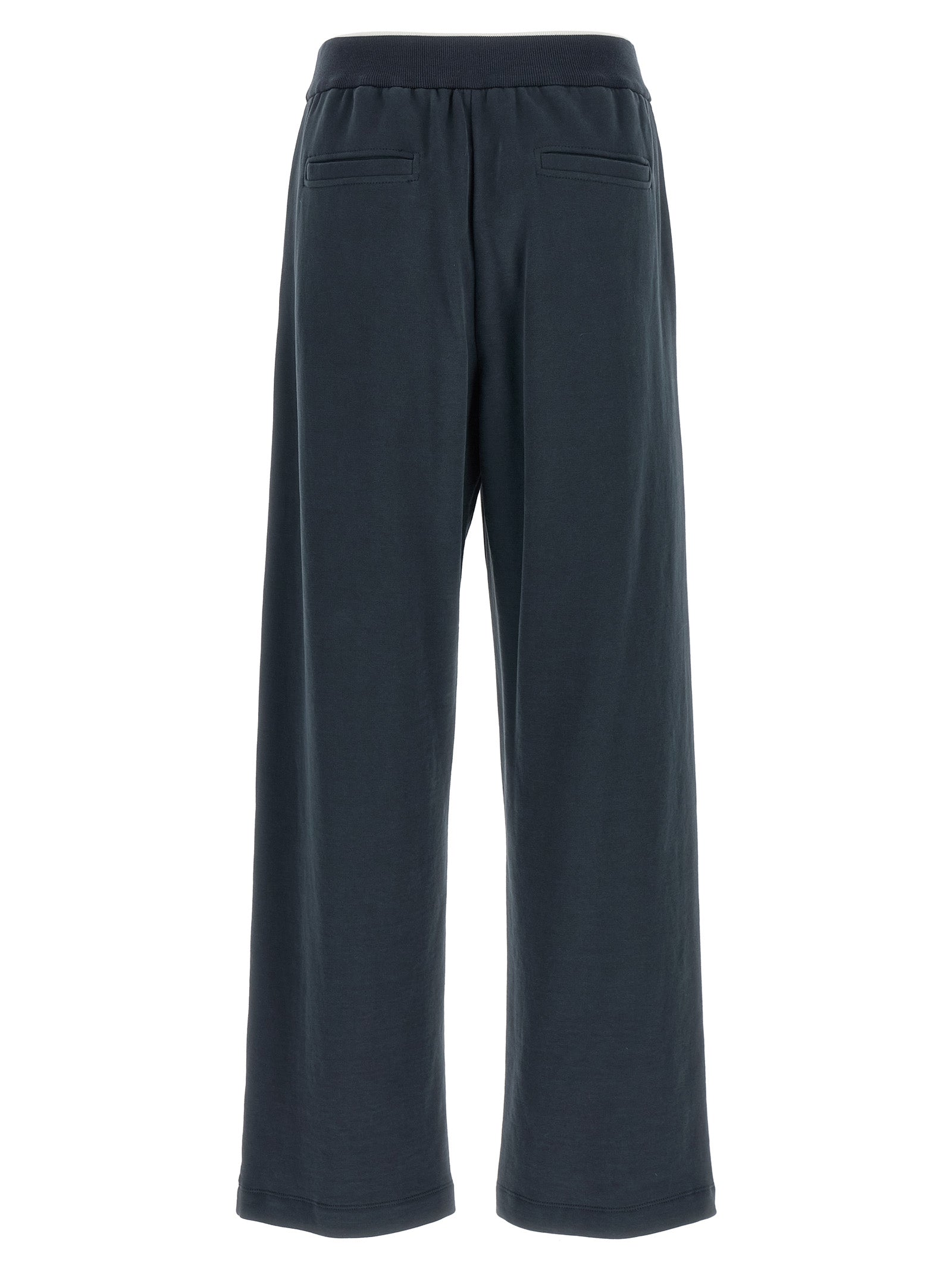 Brunello Cucinelli Blaue Baumwoll-Jogginghose (Trainingshose)