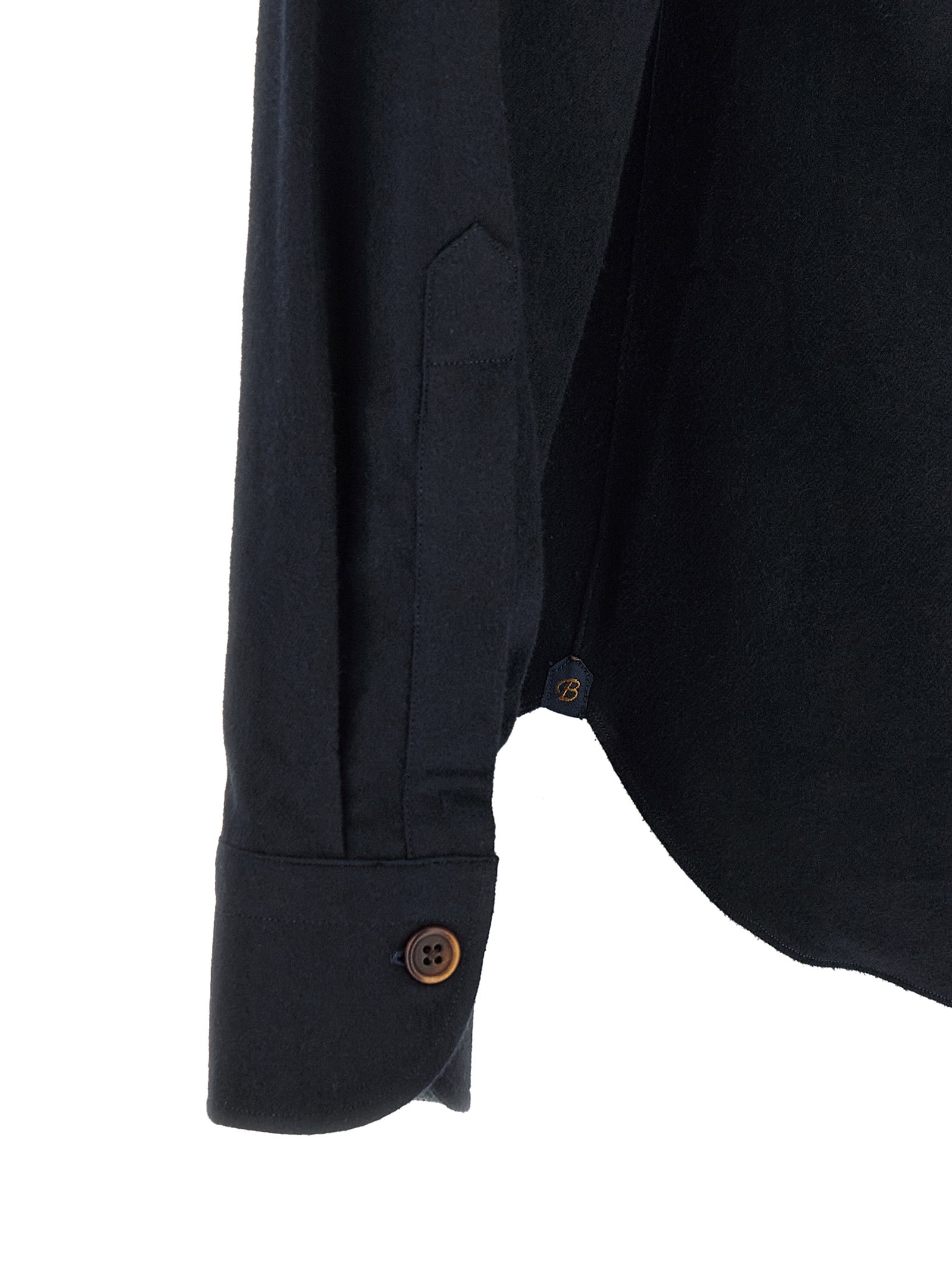BORRIELLO Blaue Baumwollbluse