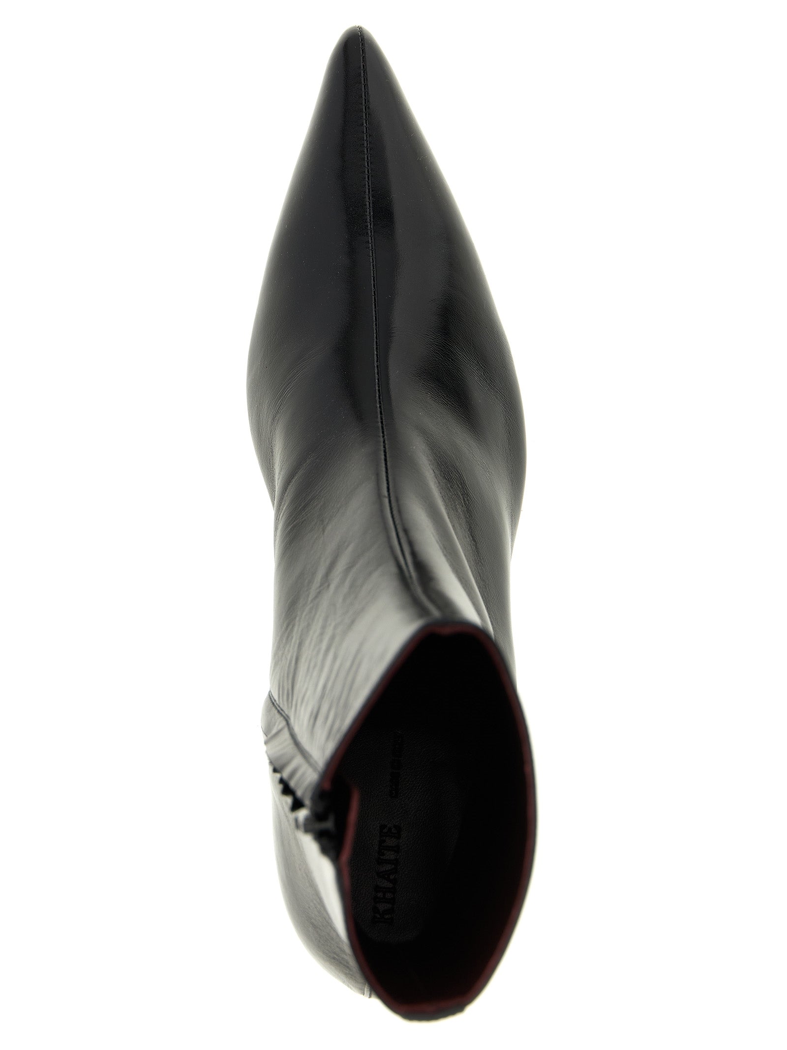 Khaite Schwarze Stiefeletten aus Kalbsleder