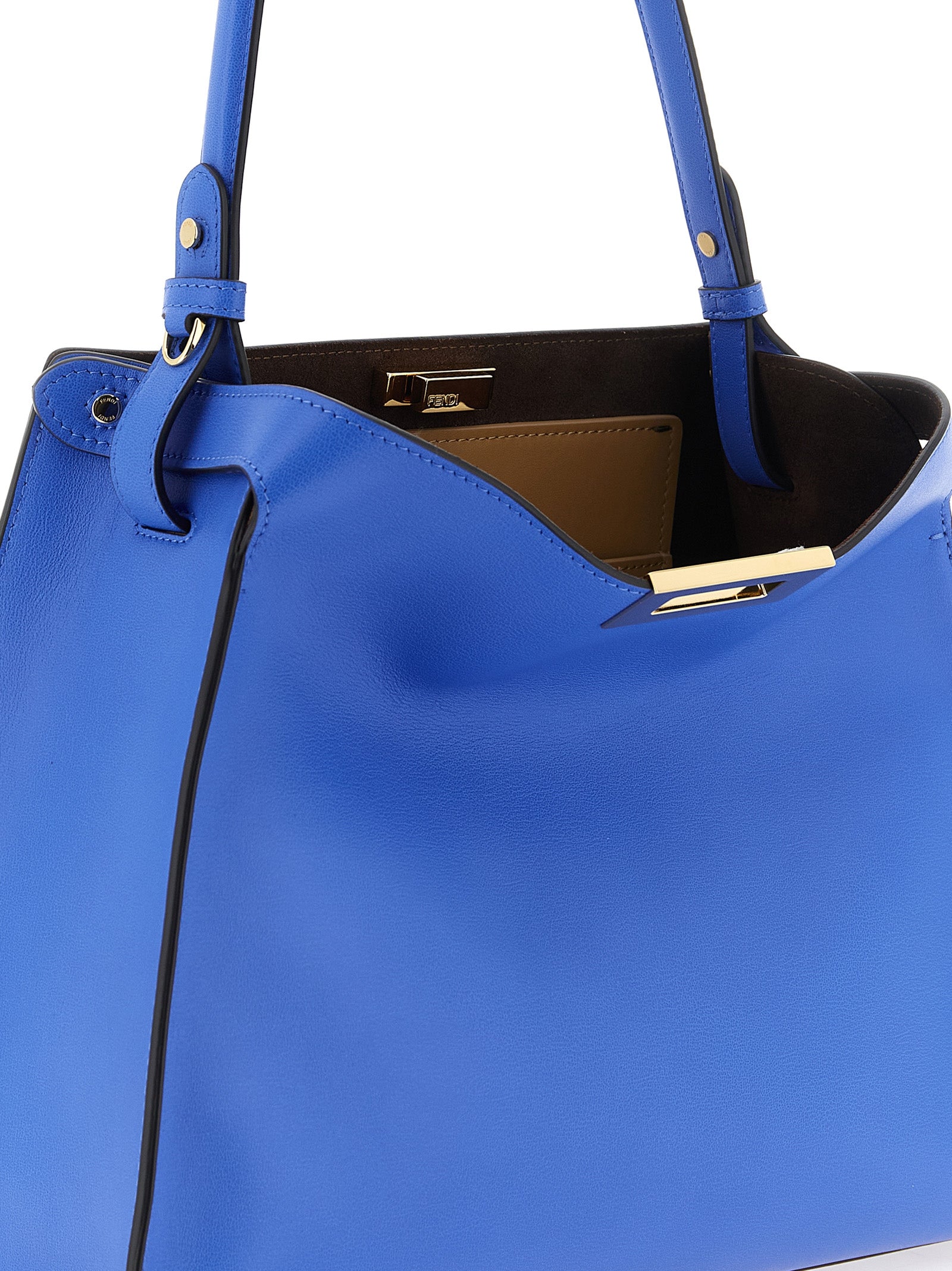 Fendi Handtasche aus blauem Kalbsleder