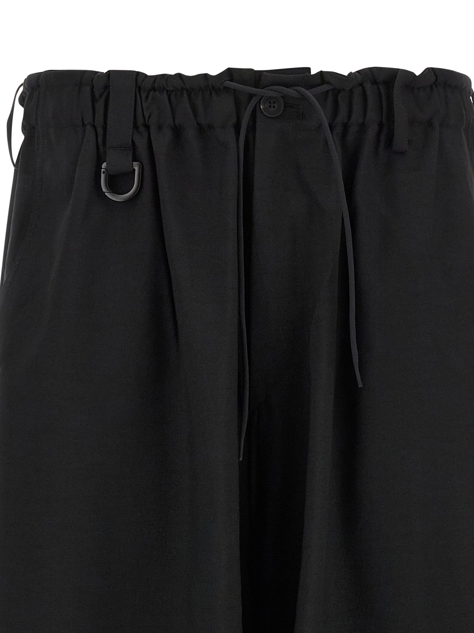 Y-3 Schwarze Cargohose aus Polyester