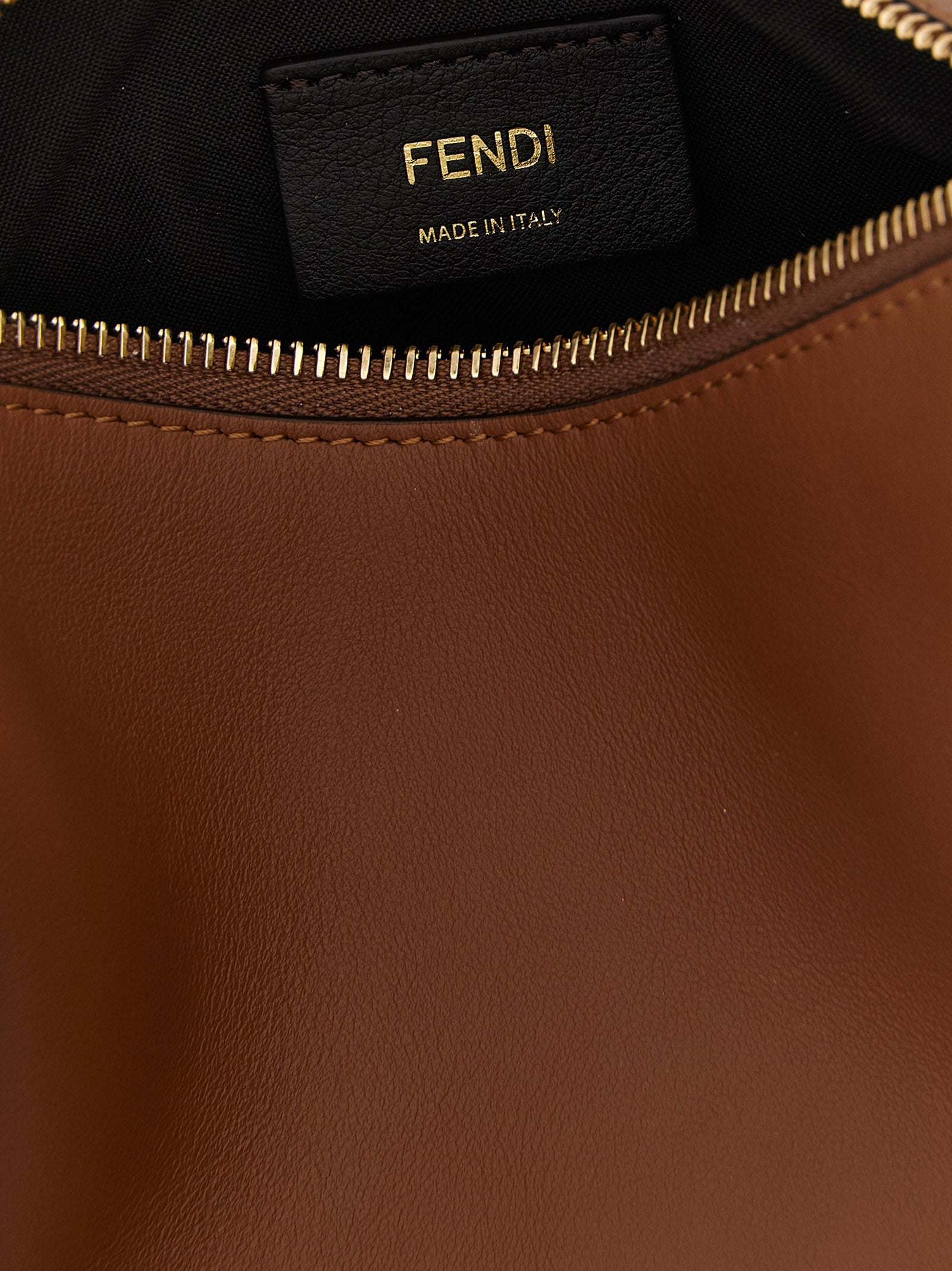 Fendi Braune Kalbsleder-Handtasche