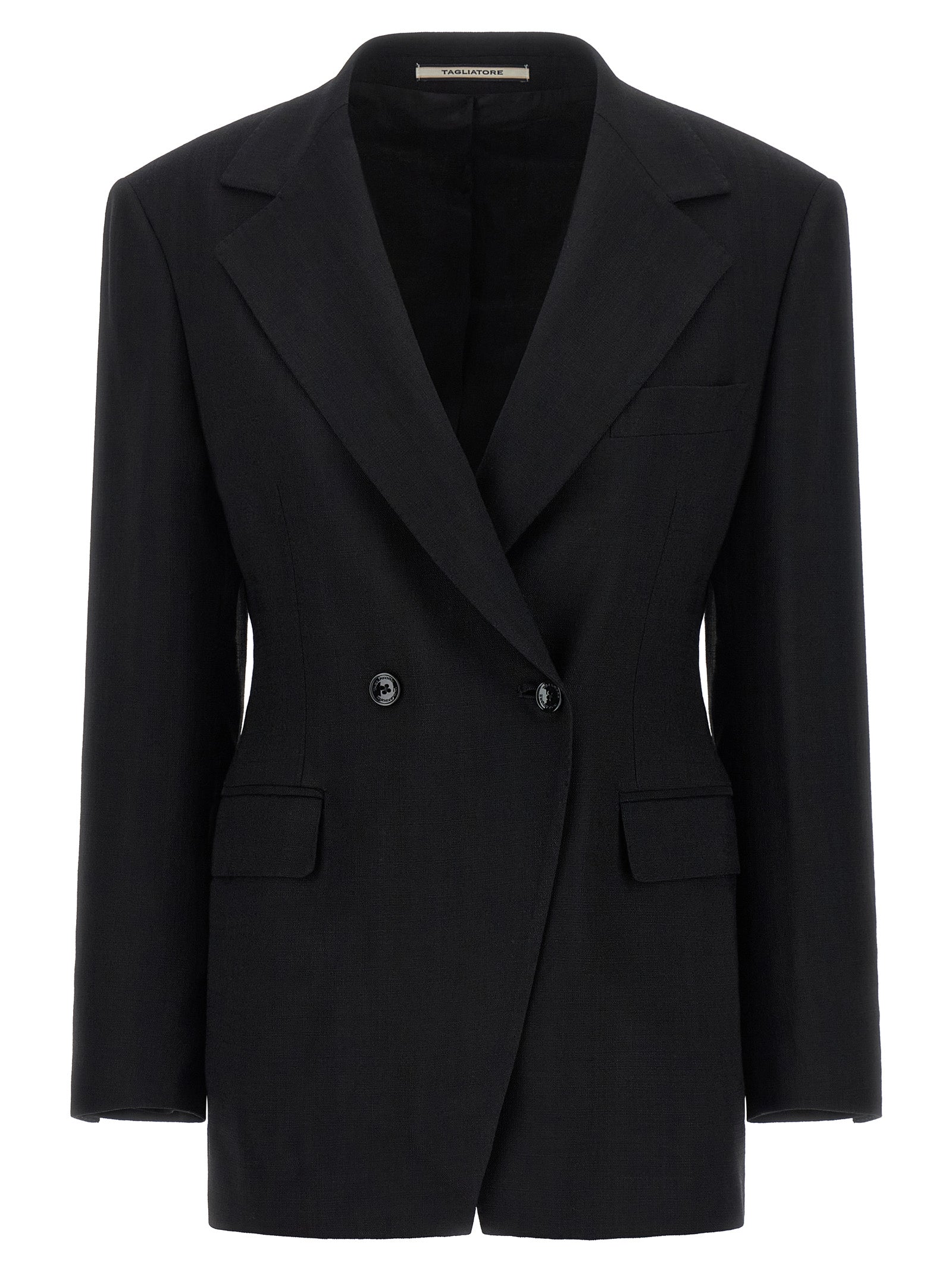 Tagliatore Schwarzer Blazer aus Viskose