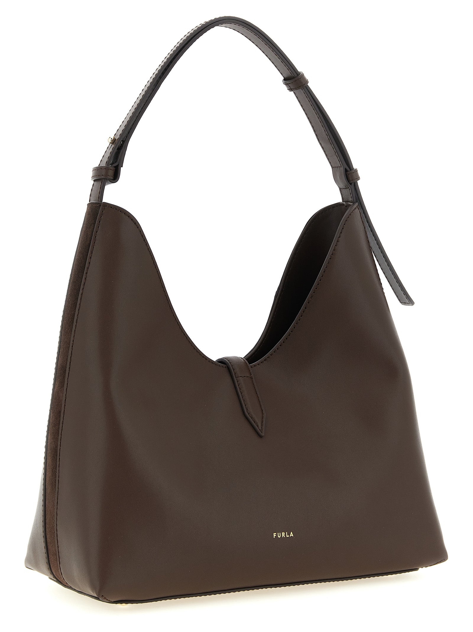 Furla Braunes Kalbsleder Damen Crossbody Tasche