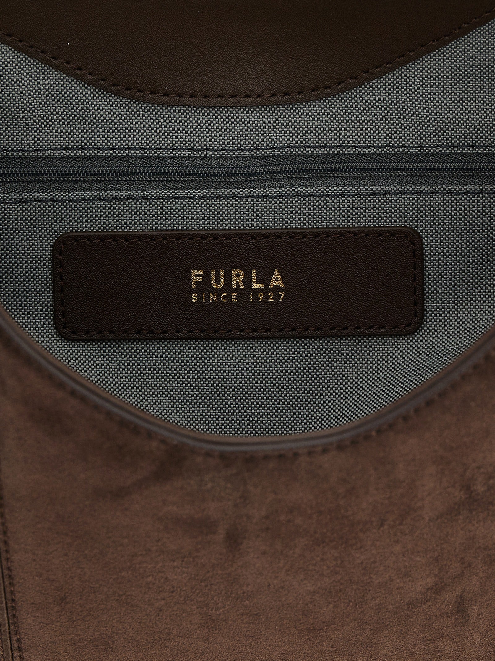 Furla Braunes Kalbsleder Damen Crossbody Tasche