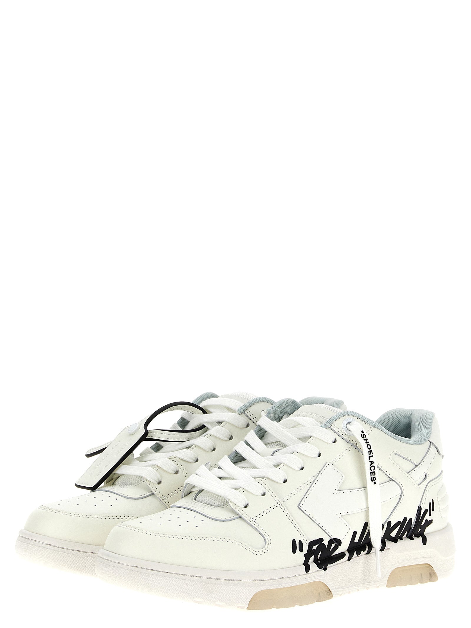 Off-White Zweifarbige Sneaker aus Rindsleder
