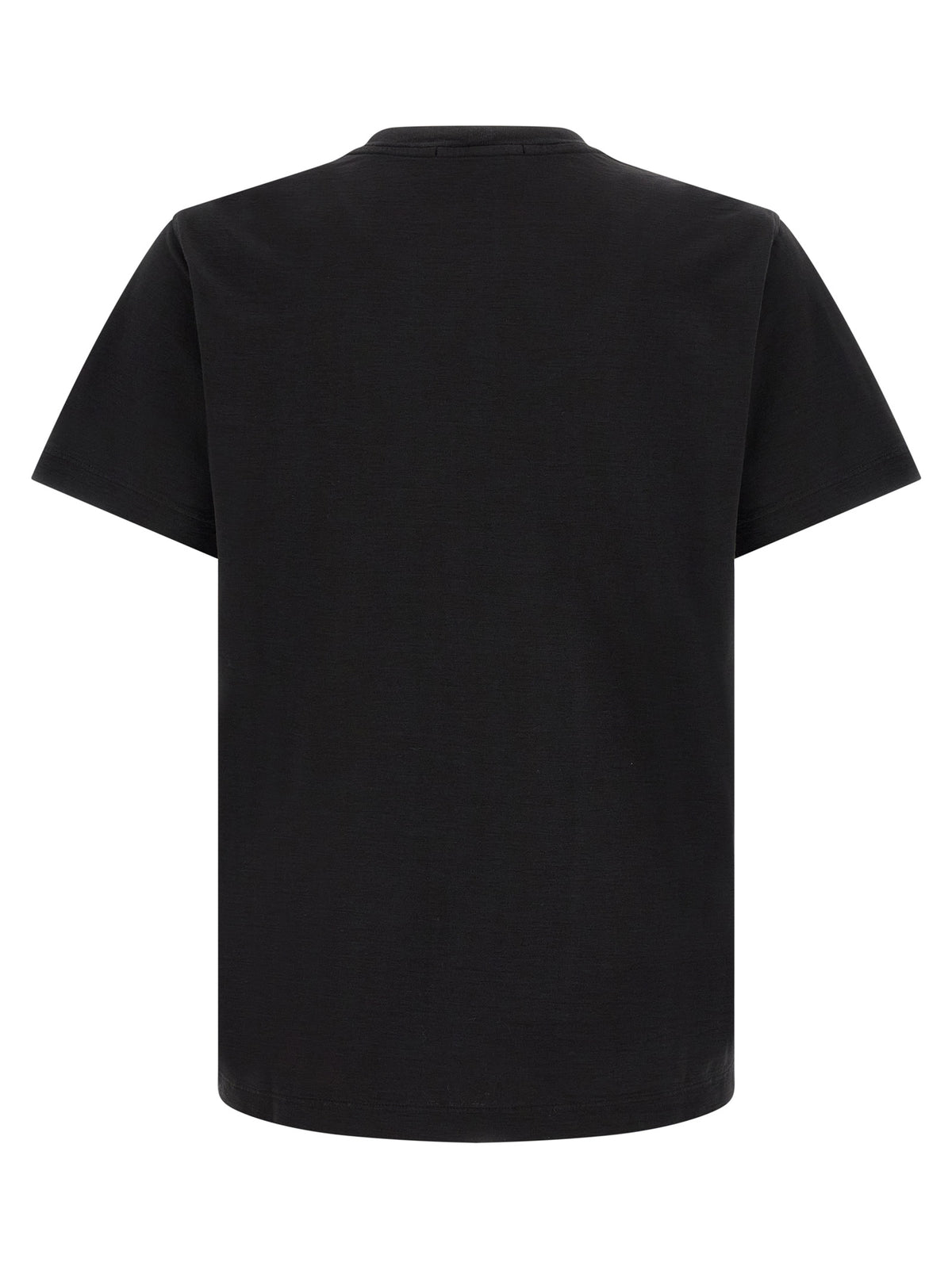 Stone Island Schwarzes Baumwoll-T-Shirt
