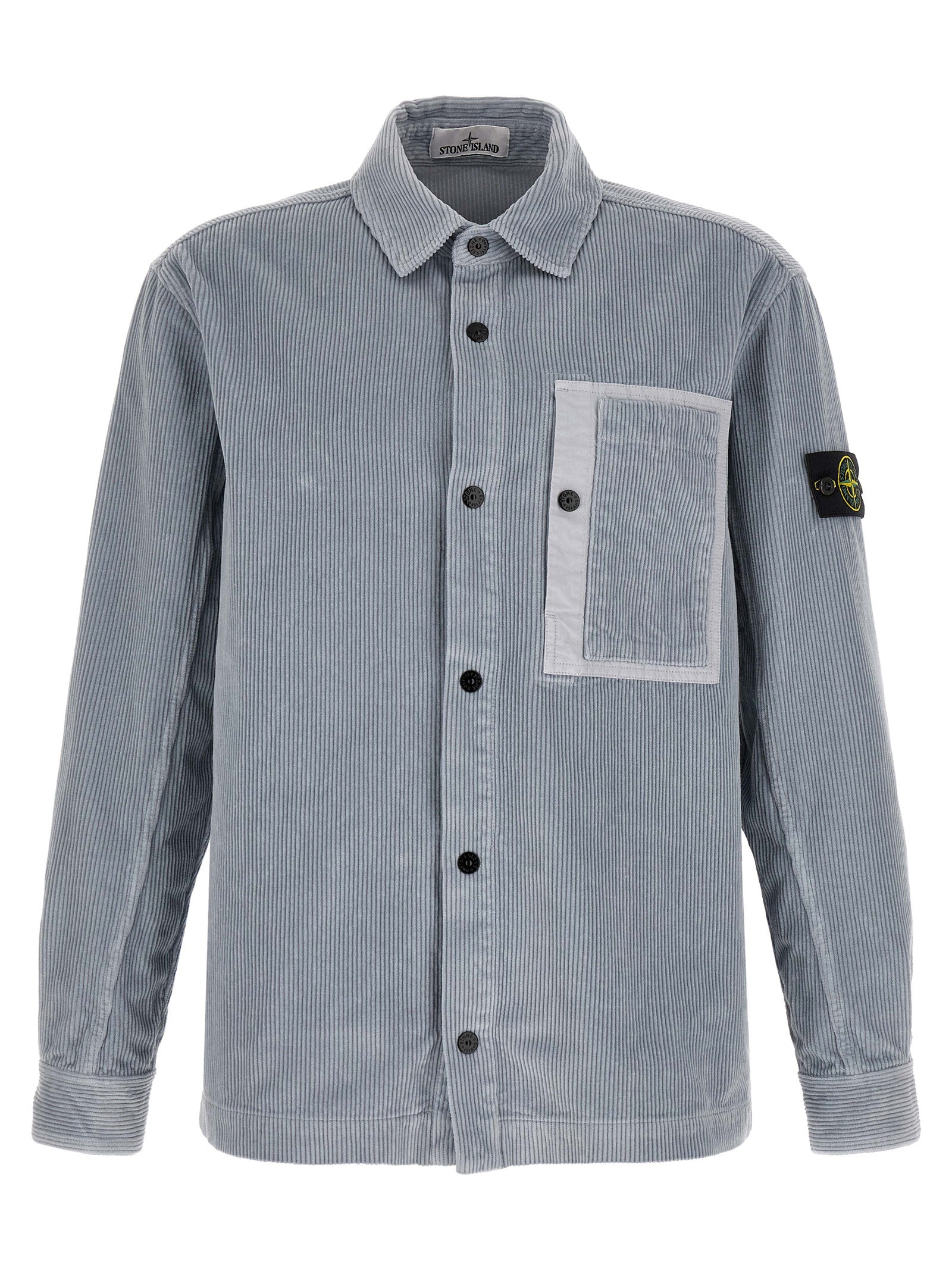 Stone Island Graue Baumwollbluse