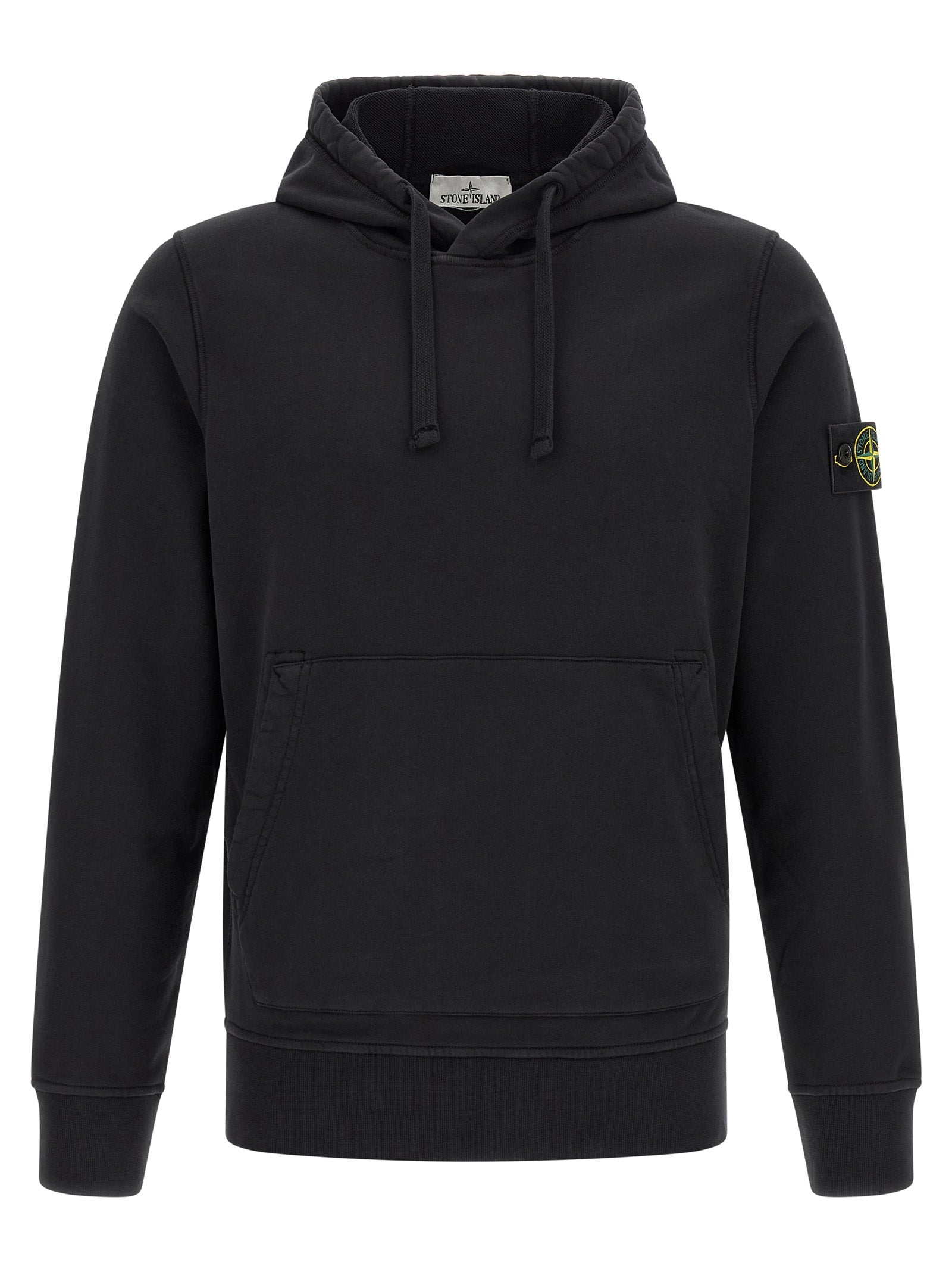 Stone Island Schwarzer Baumwoll-Sweatshirt