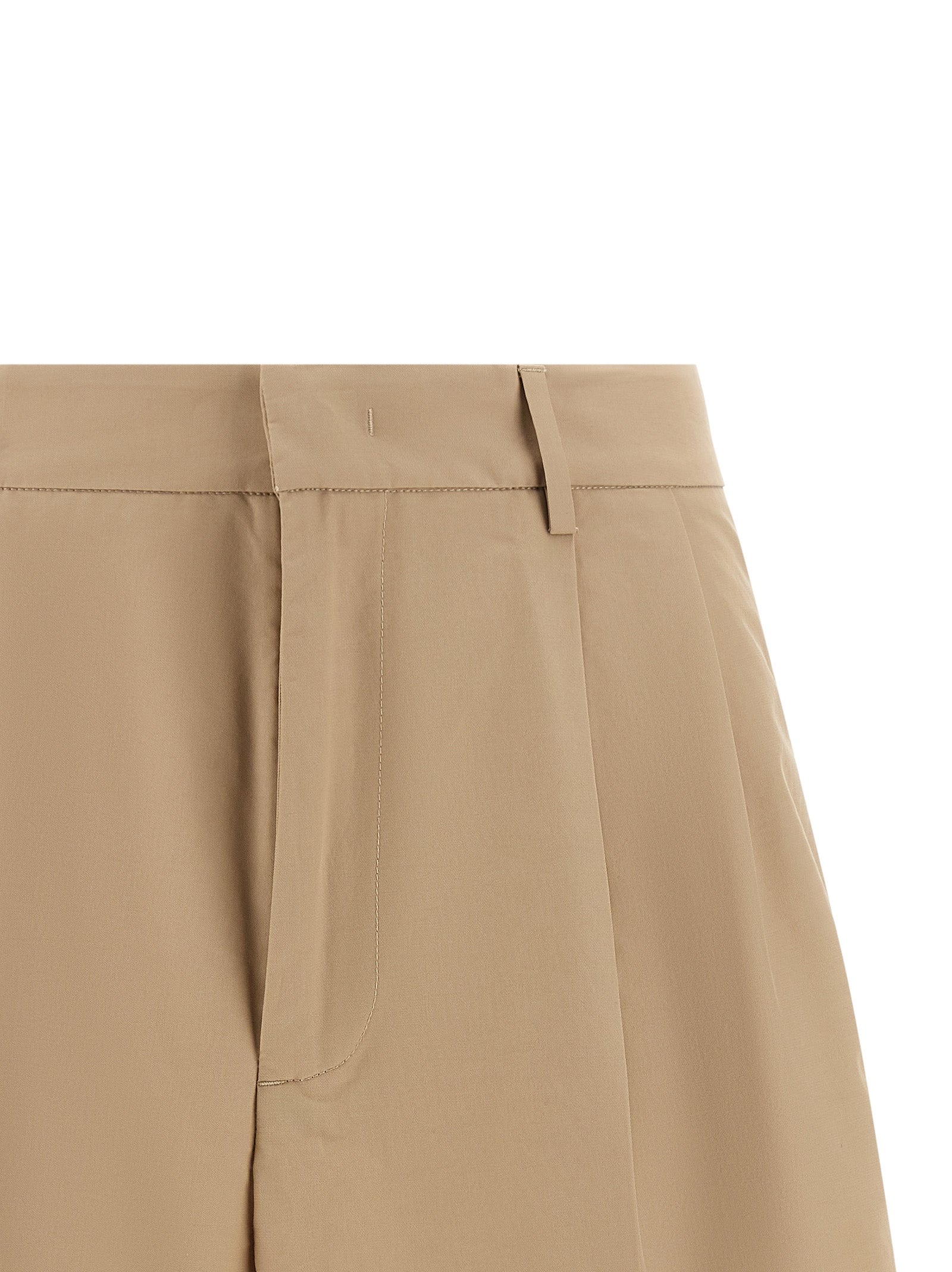 Fabiana Filippi Braune Baumwoll-Bermudashorts
