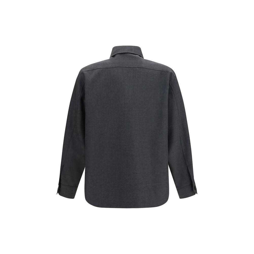 Valentino Garavani Graue Polyester-Jacke in voller Länge