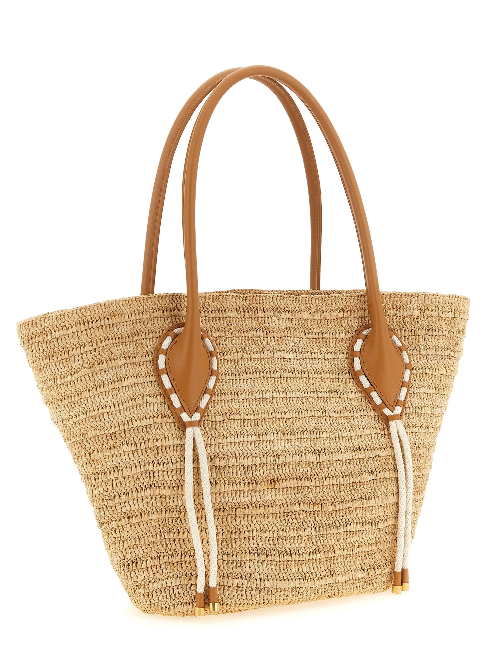 Christian Louboutin Beige Raffia Shopper